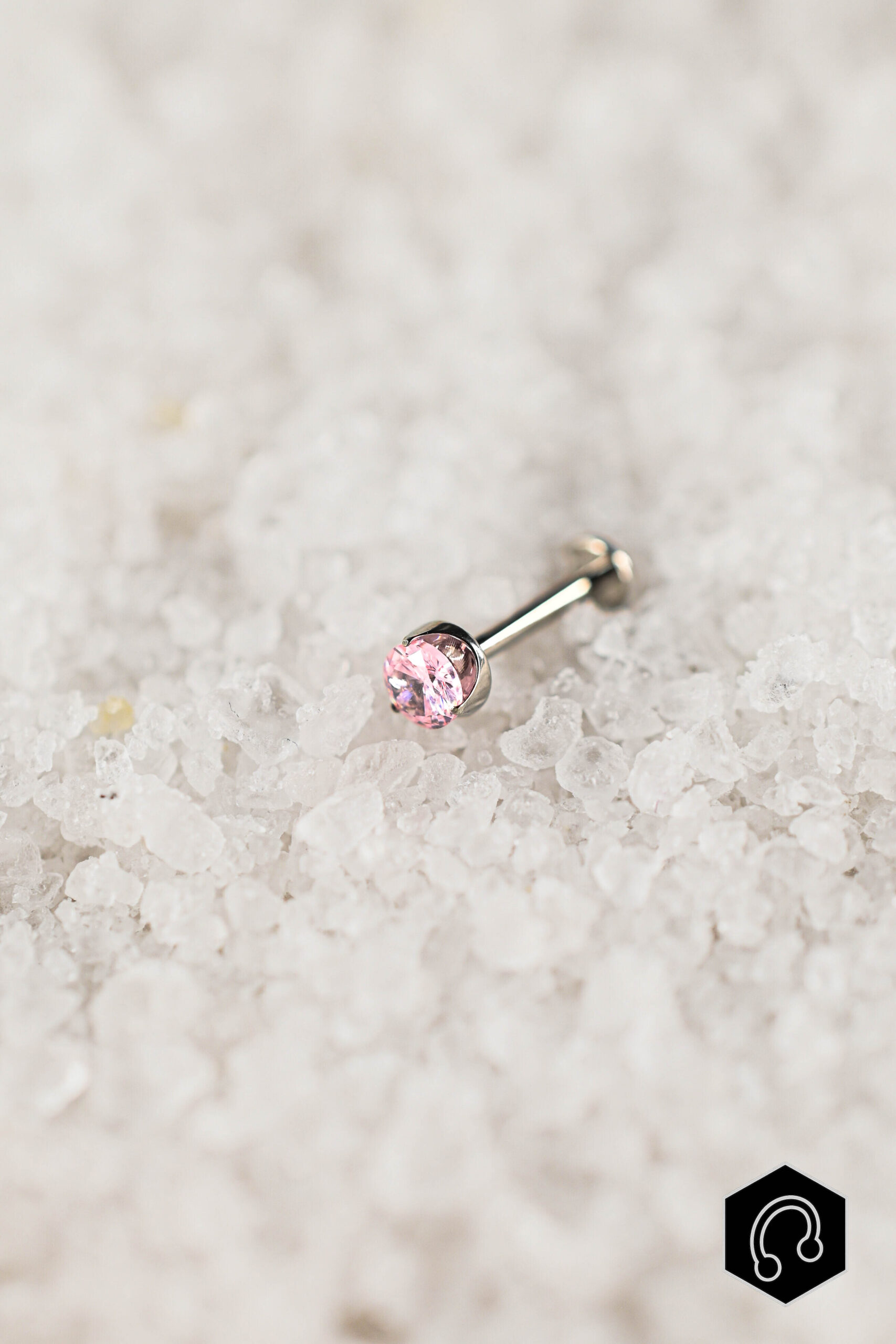 Labret Titane Rose Pure Gleam