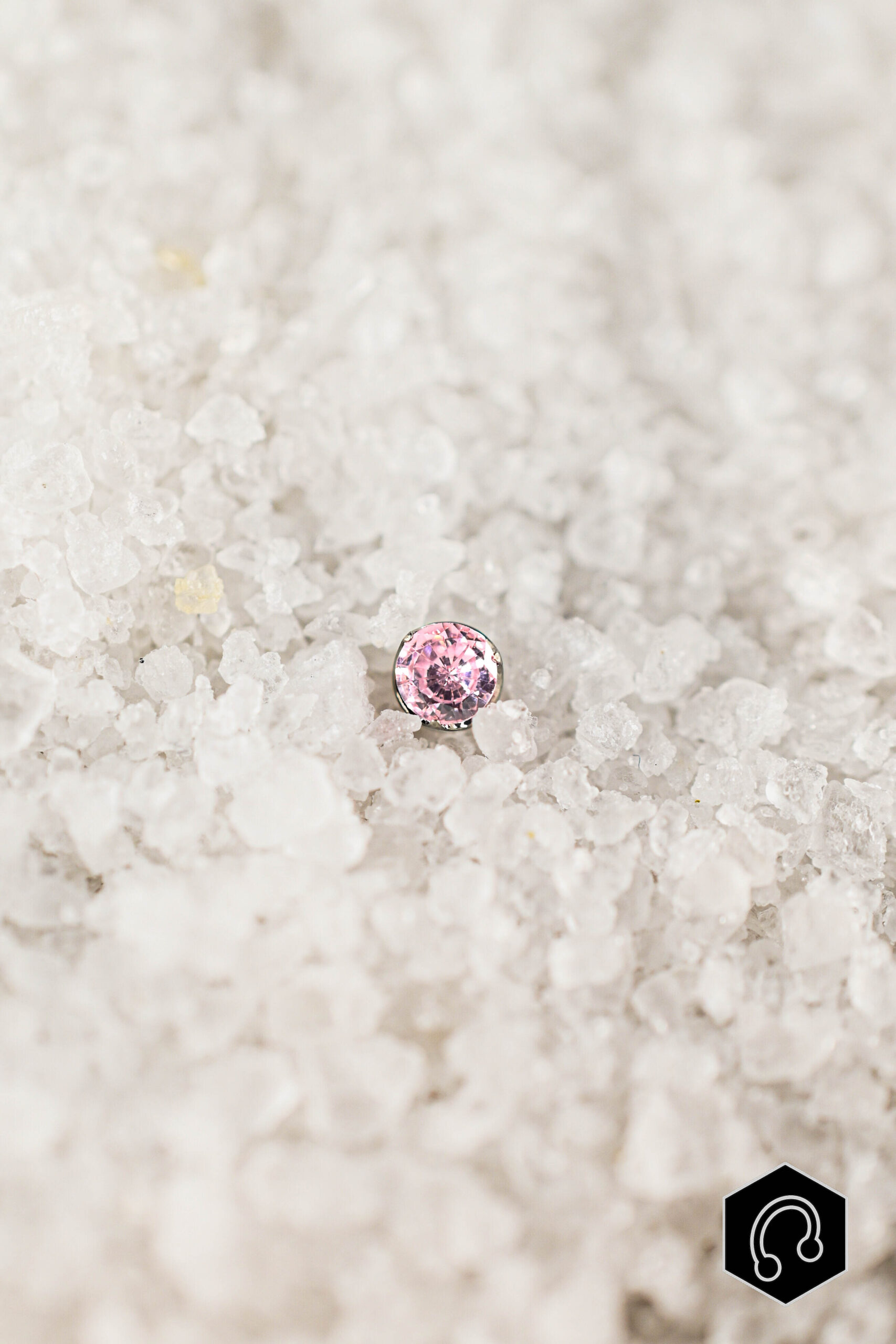 Labret Titane Rose Pure Gleam