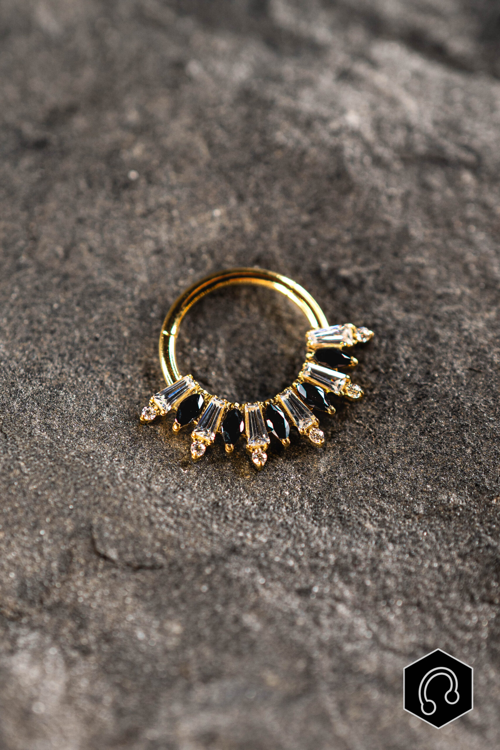 Anneau Titane Prestige Noir