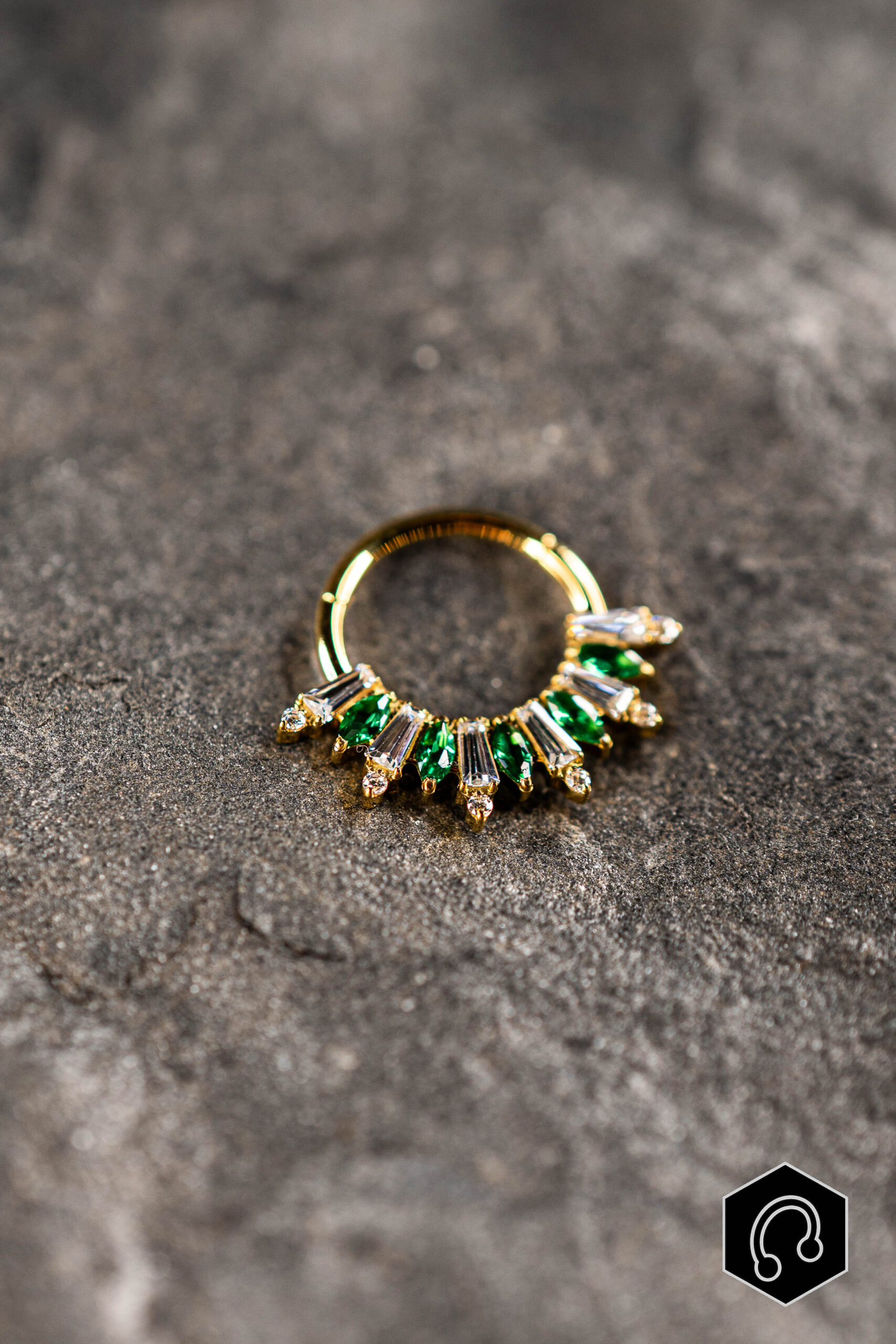 Anneau Titane Prestige Vert