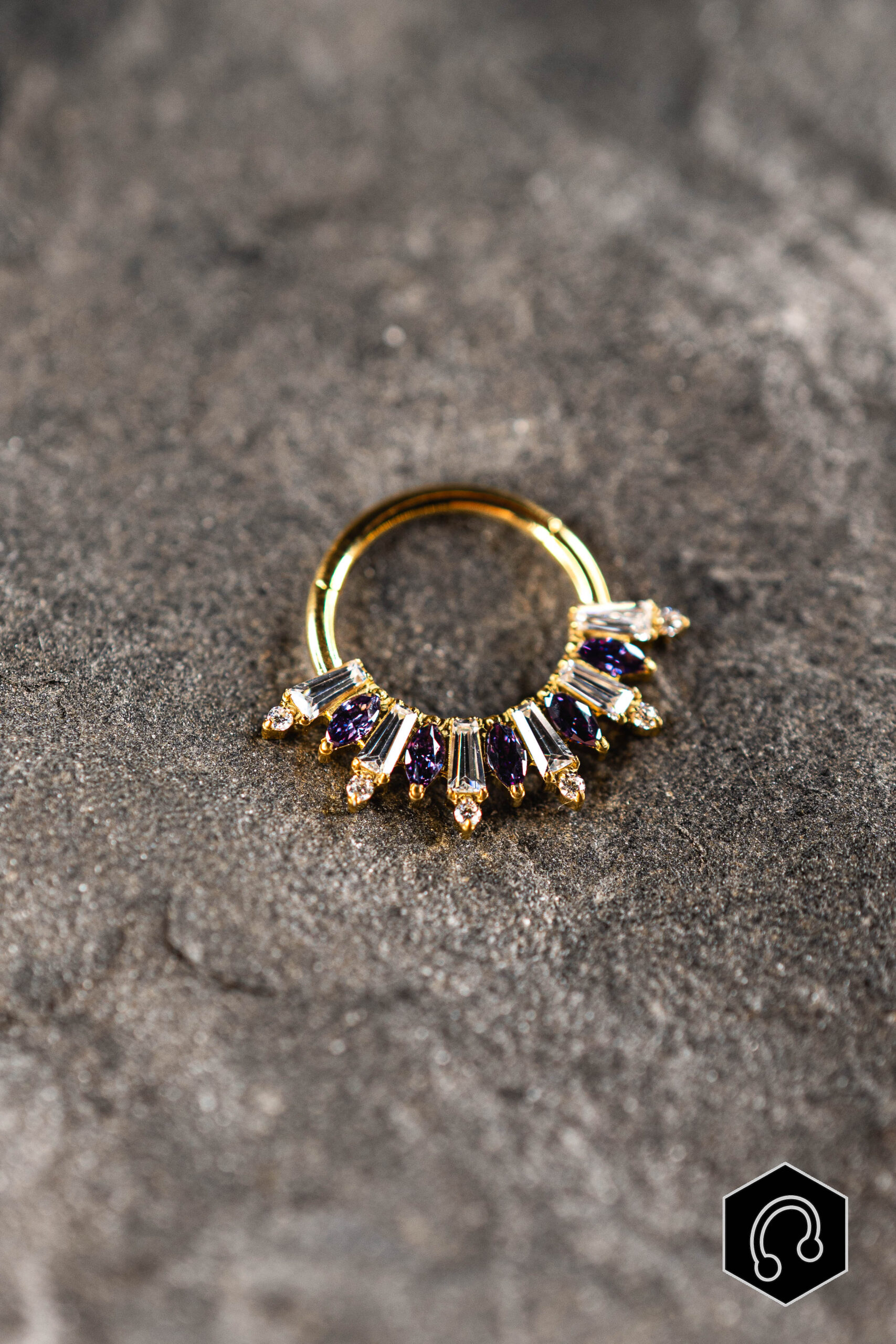 Anneau Titane Prestige Violet