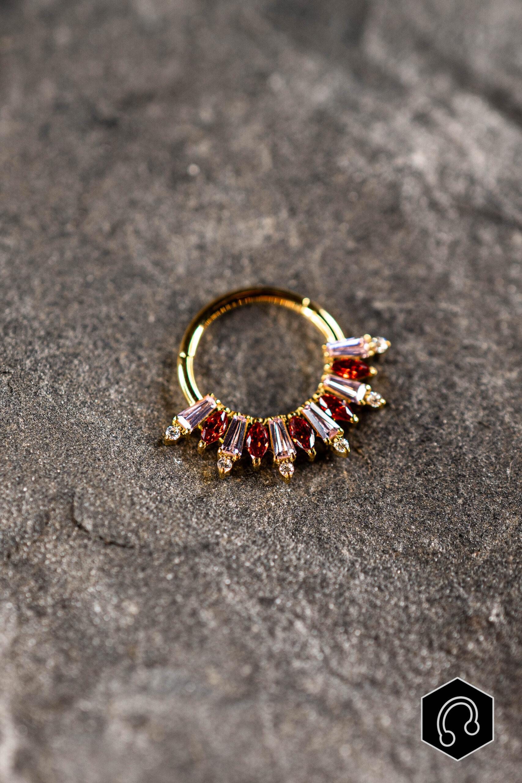 Anneau Titane Prestige Rouge