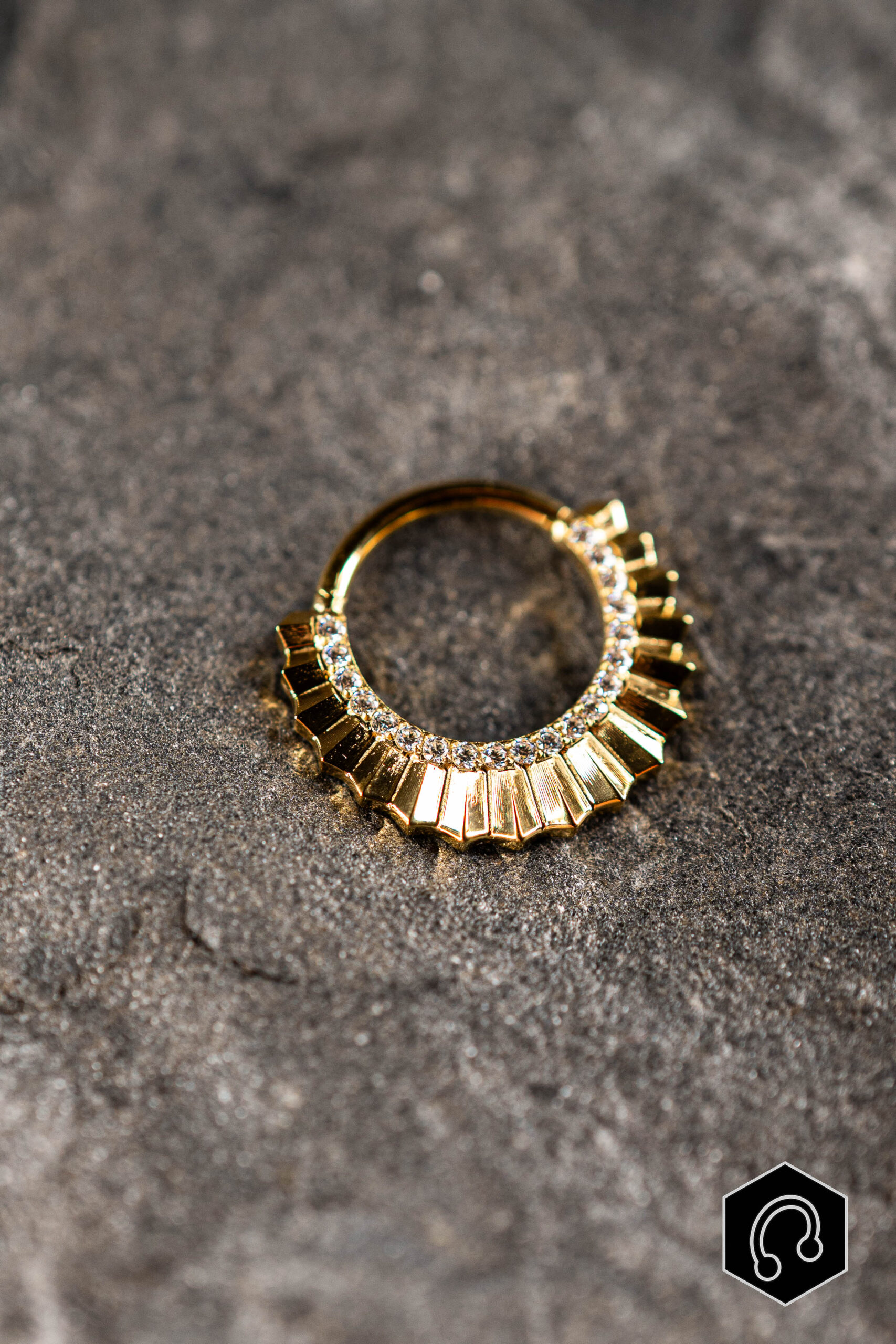 Anneau Clicker Titane Aurélia