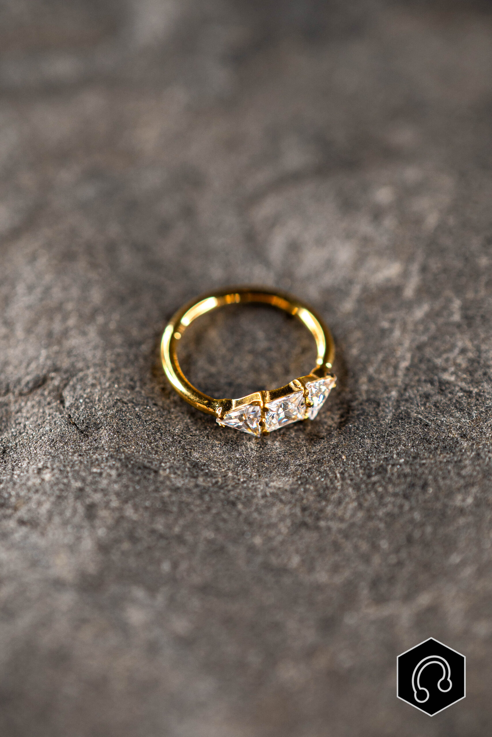 Anneau Clicker Titane Luminis