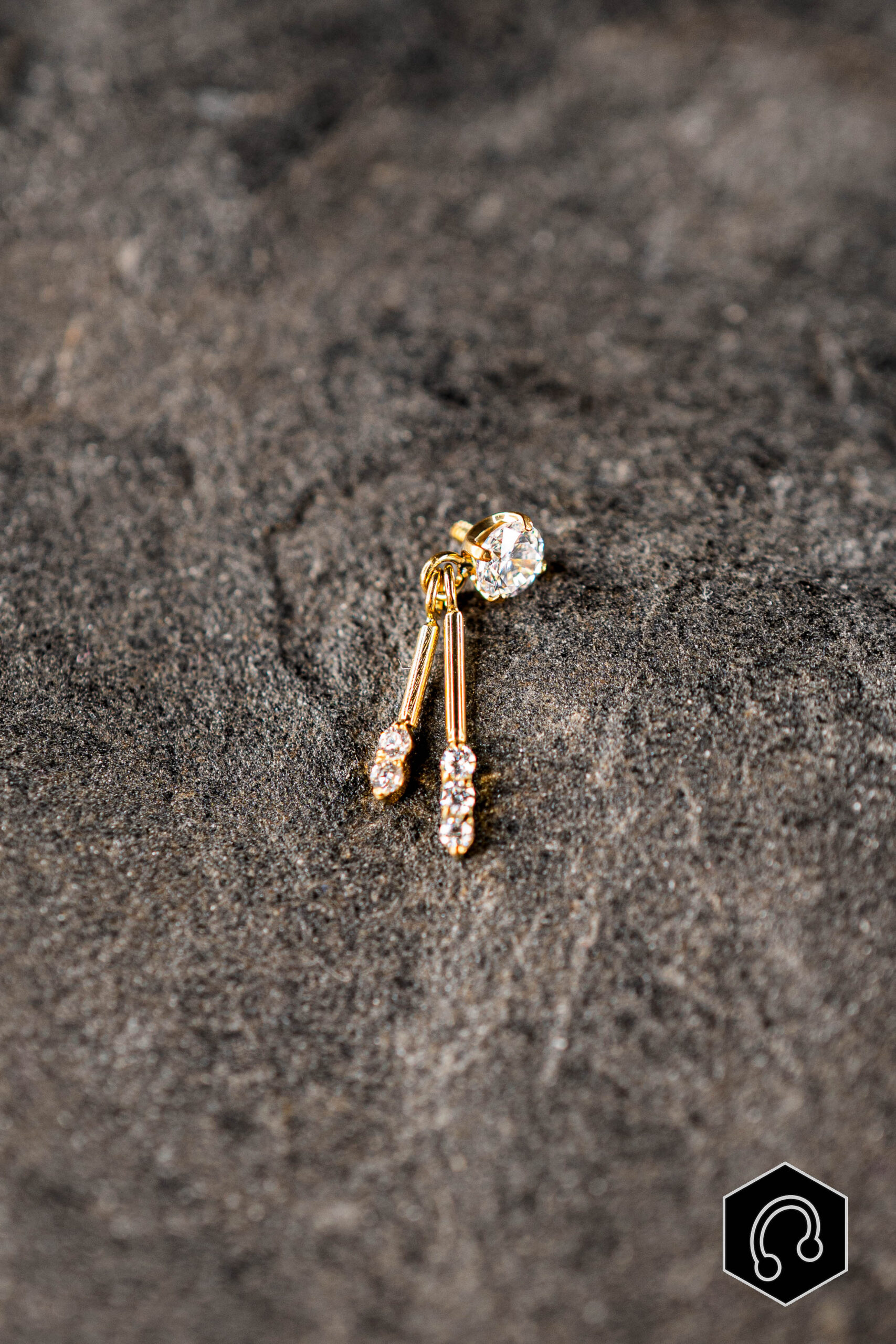 Labret Titane Doré Lyséa Flow