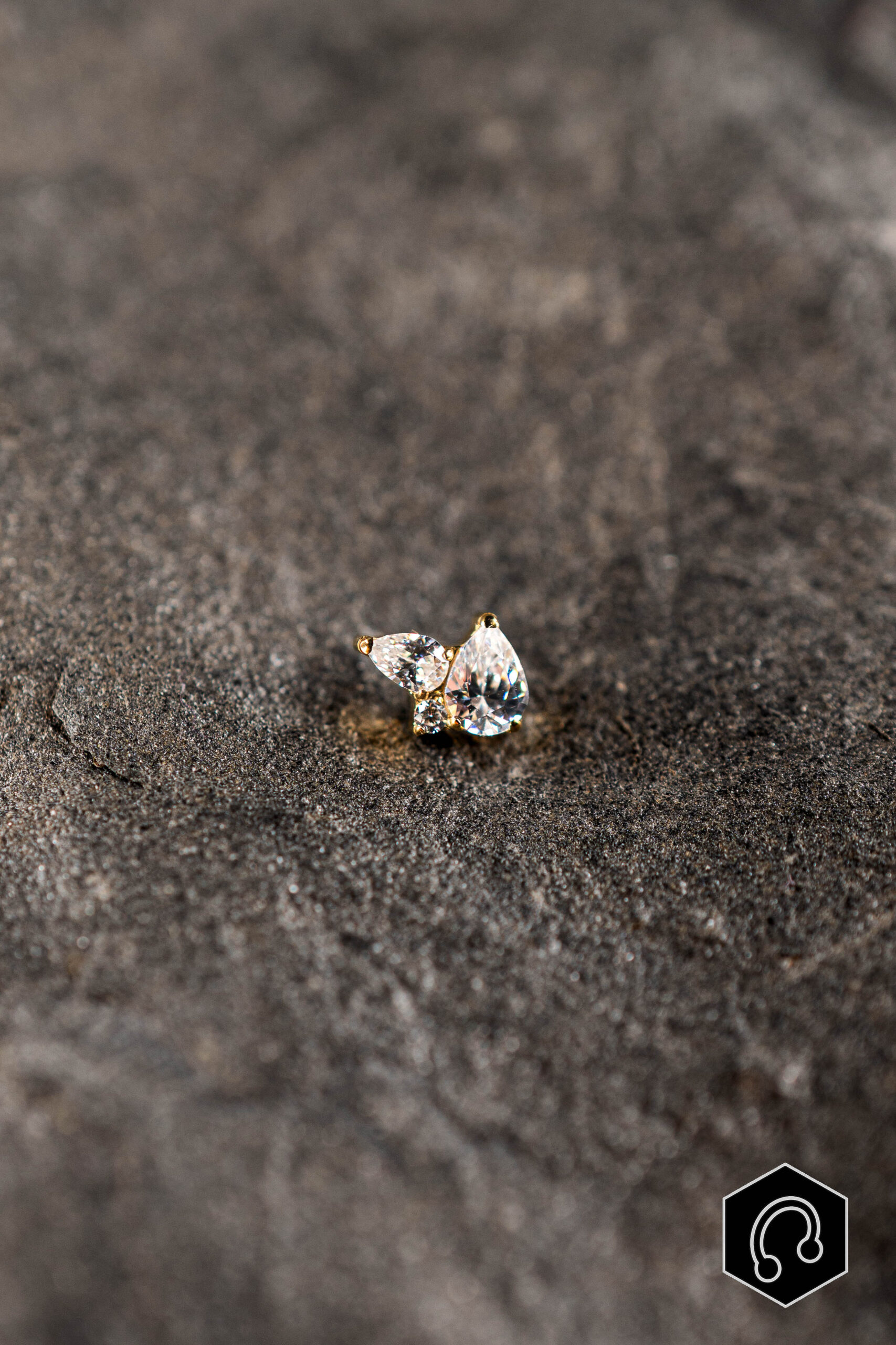 Labret titane doré Nyra