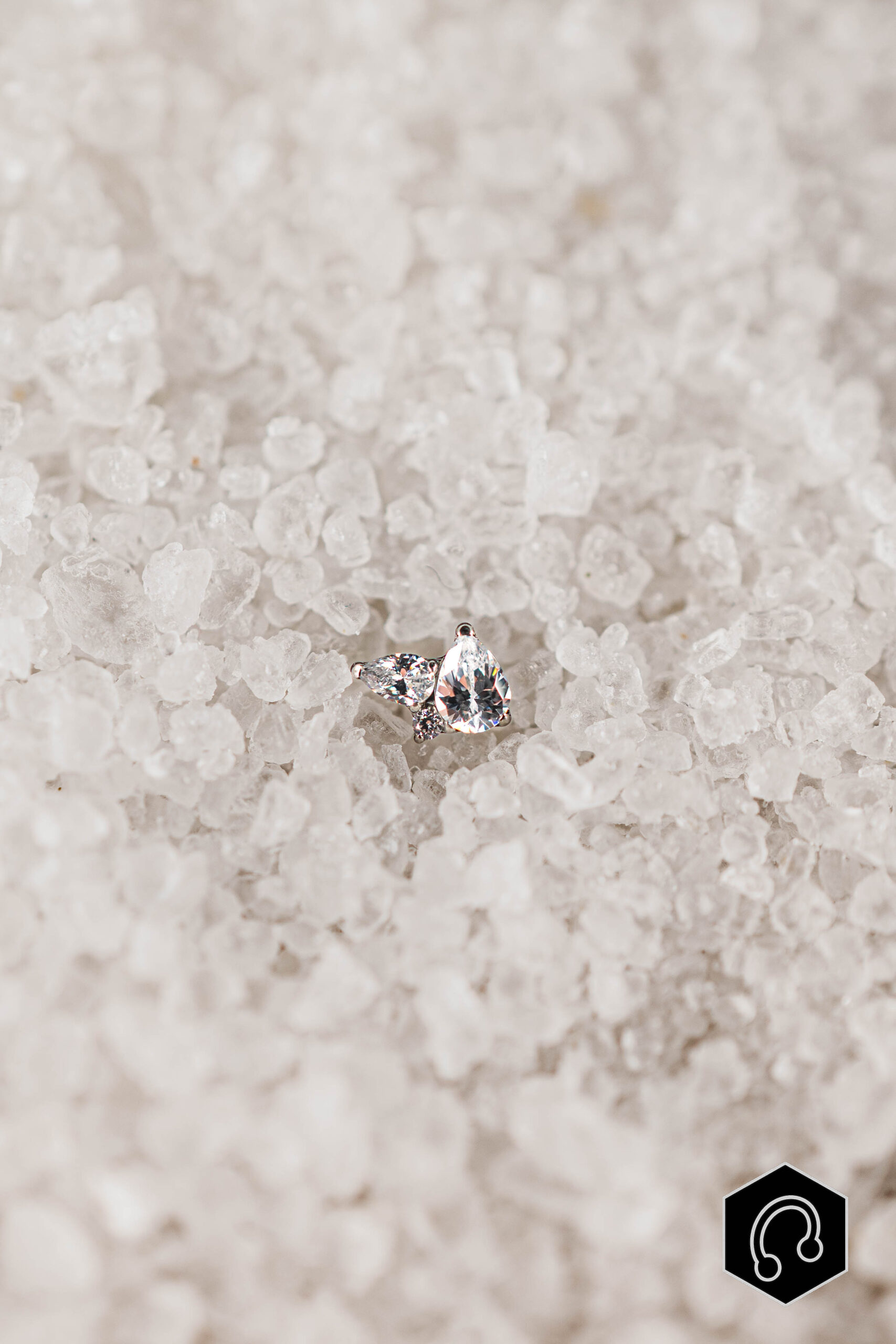 Labret Titane Argenté Nyra