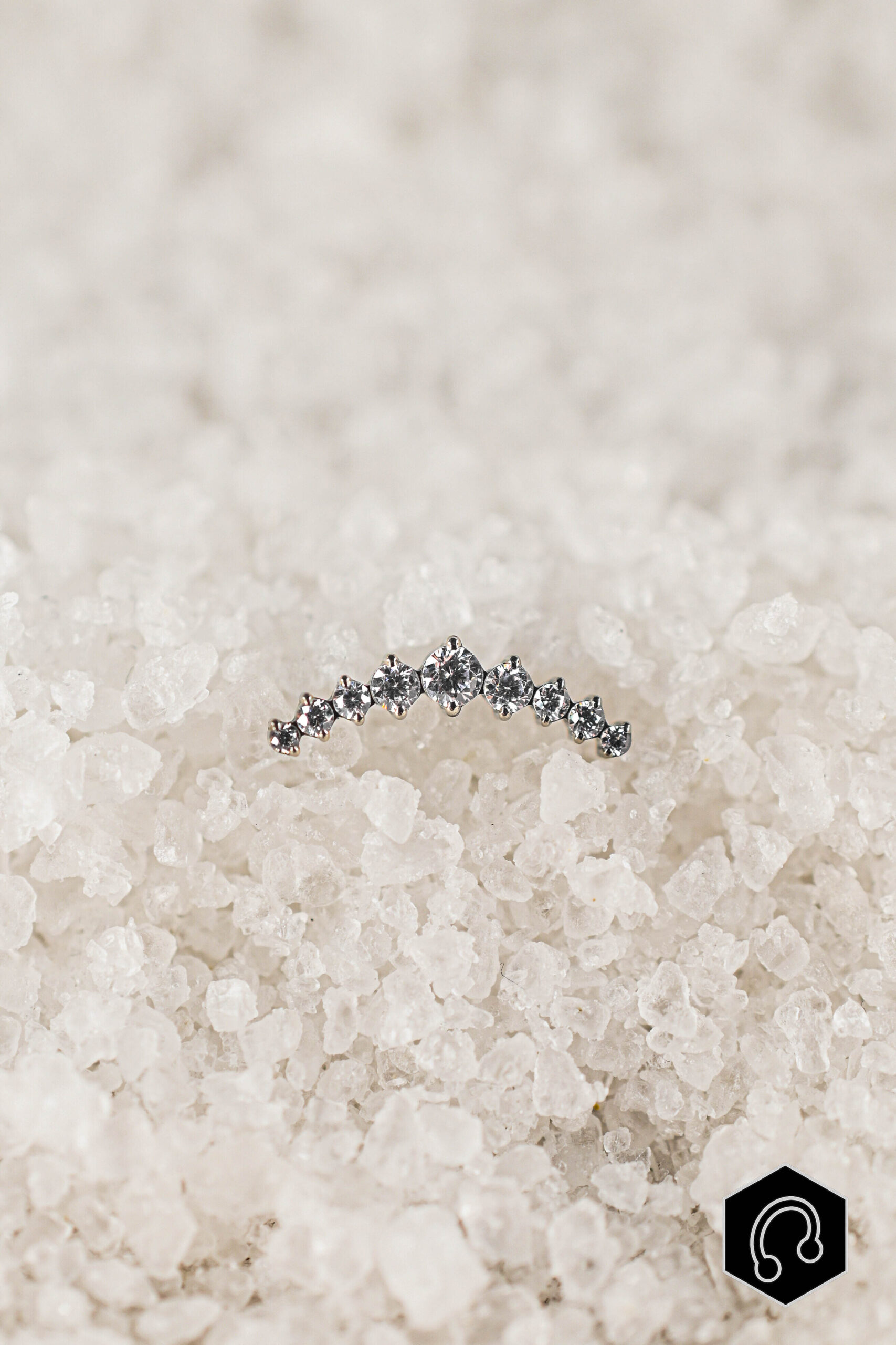 Labret Titane Argenté Soleia