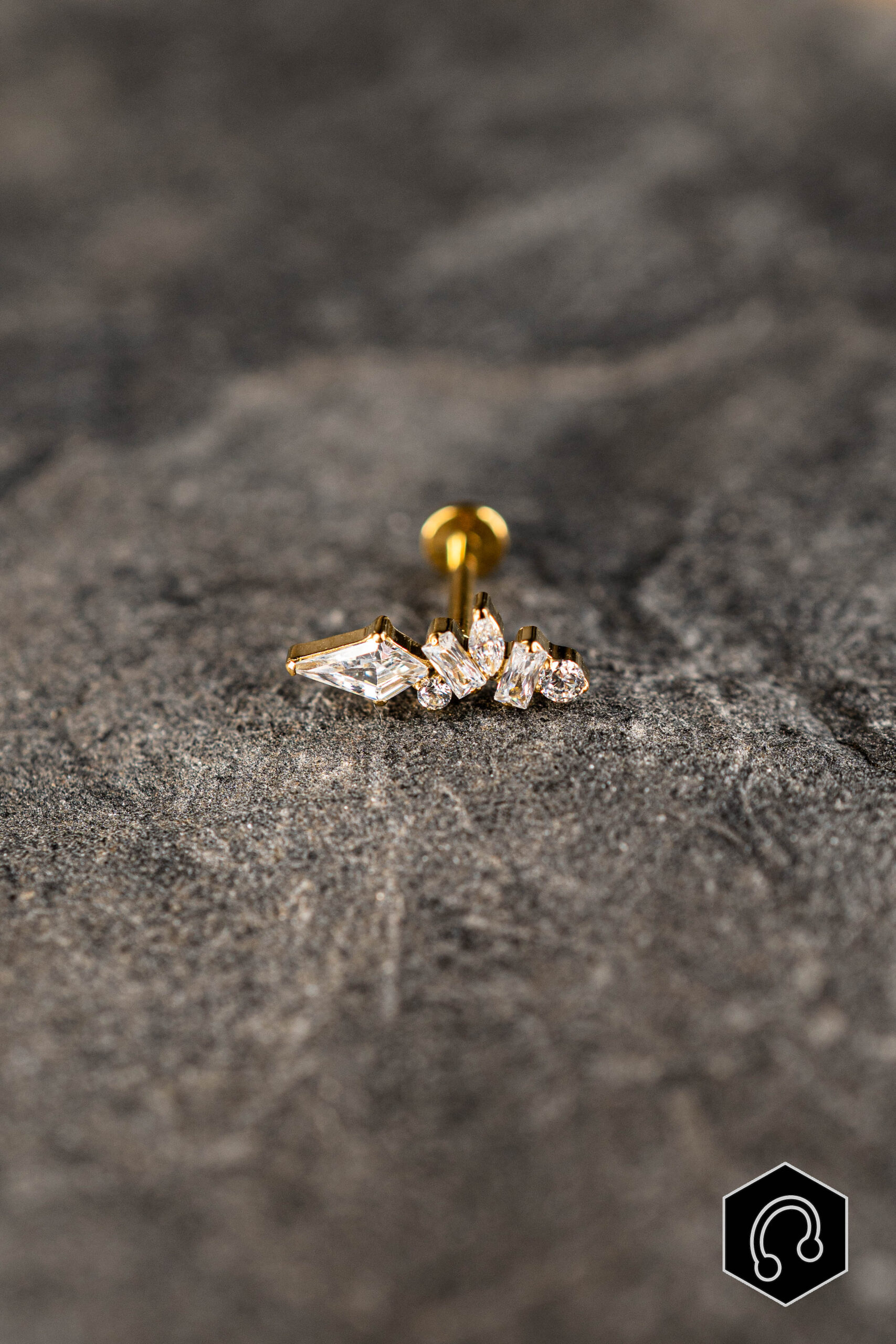 Labret Titane Doré Auryx