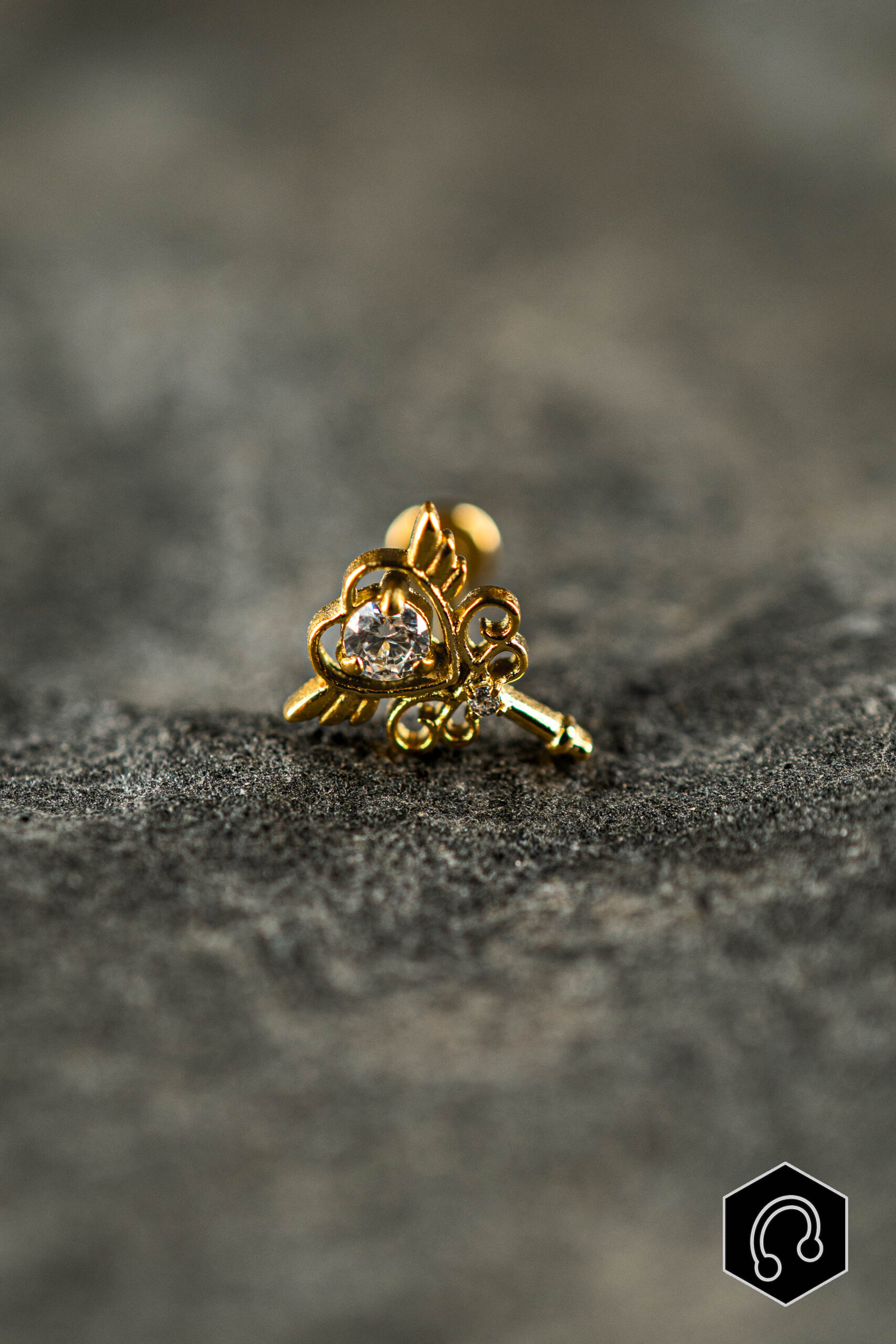 Labret Titane Doré Aury Key