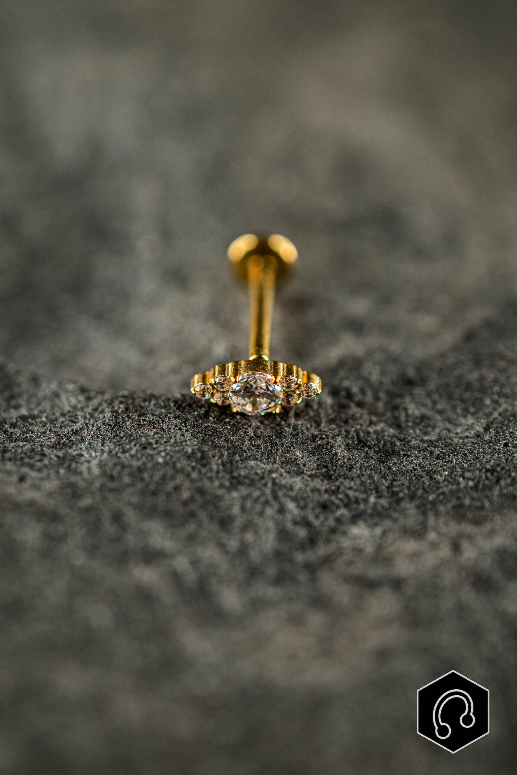 Labret Titane Doré Althéa Light