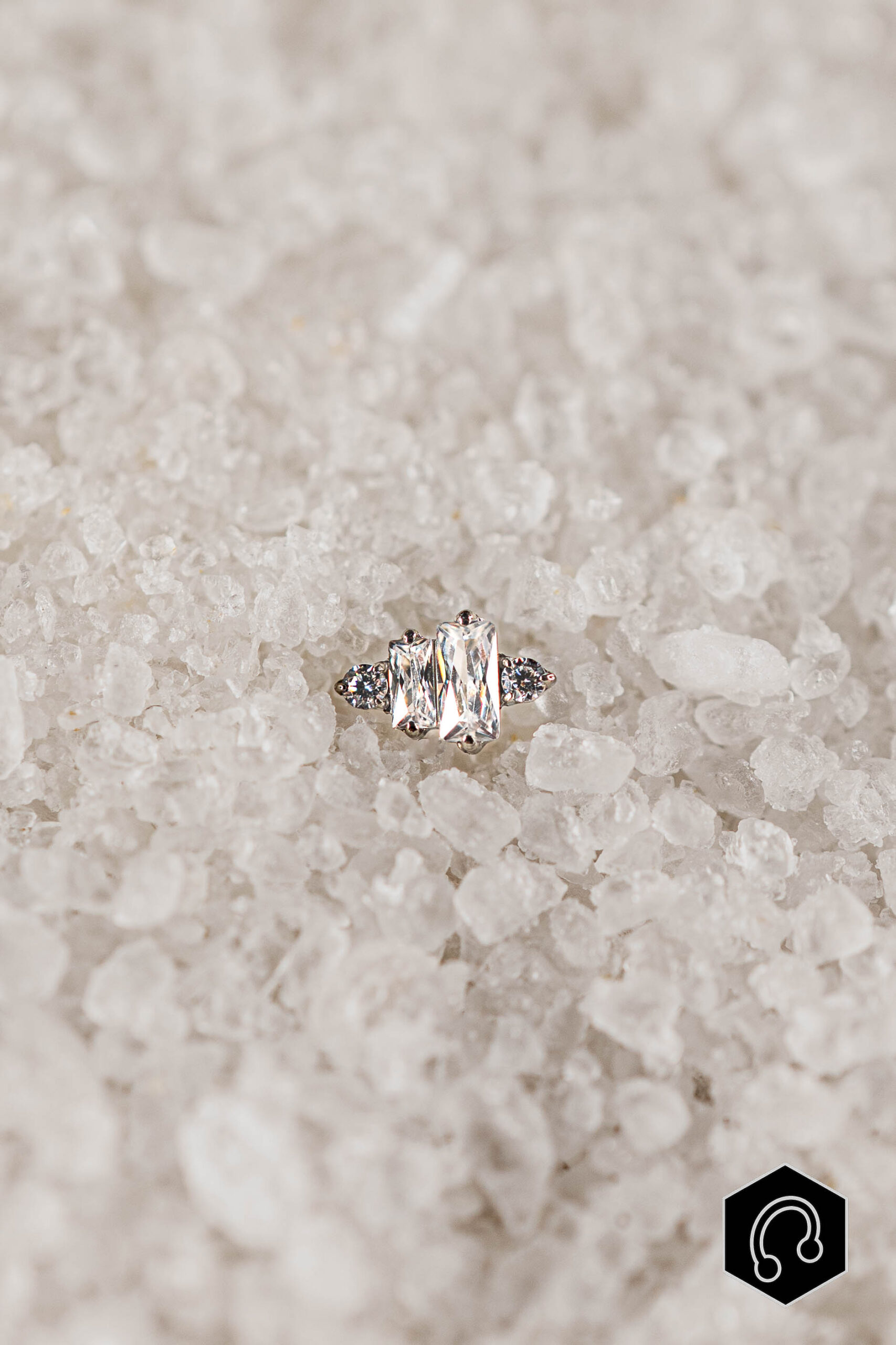 Labret Titane Argenté Grace