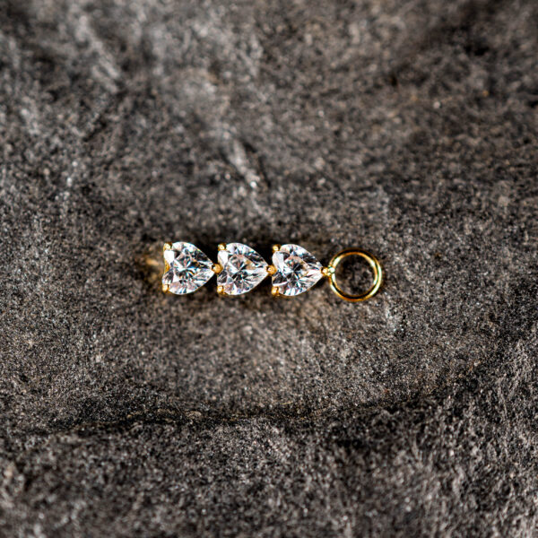 Charm Titane Doré Tria Heart