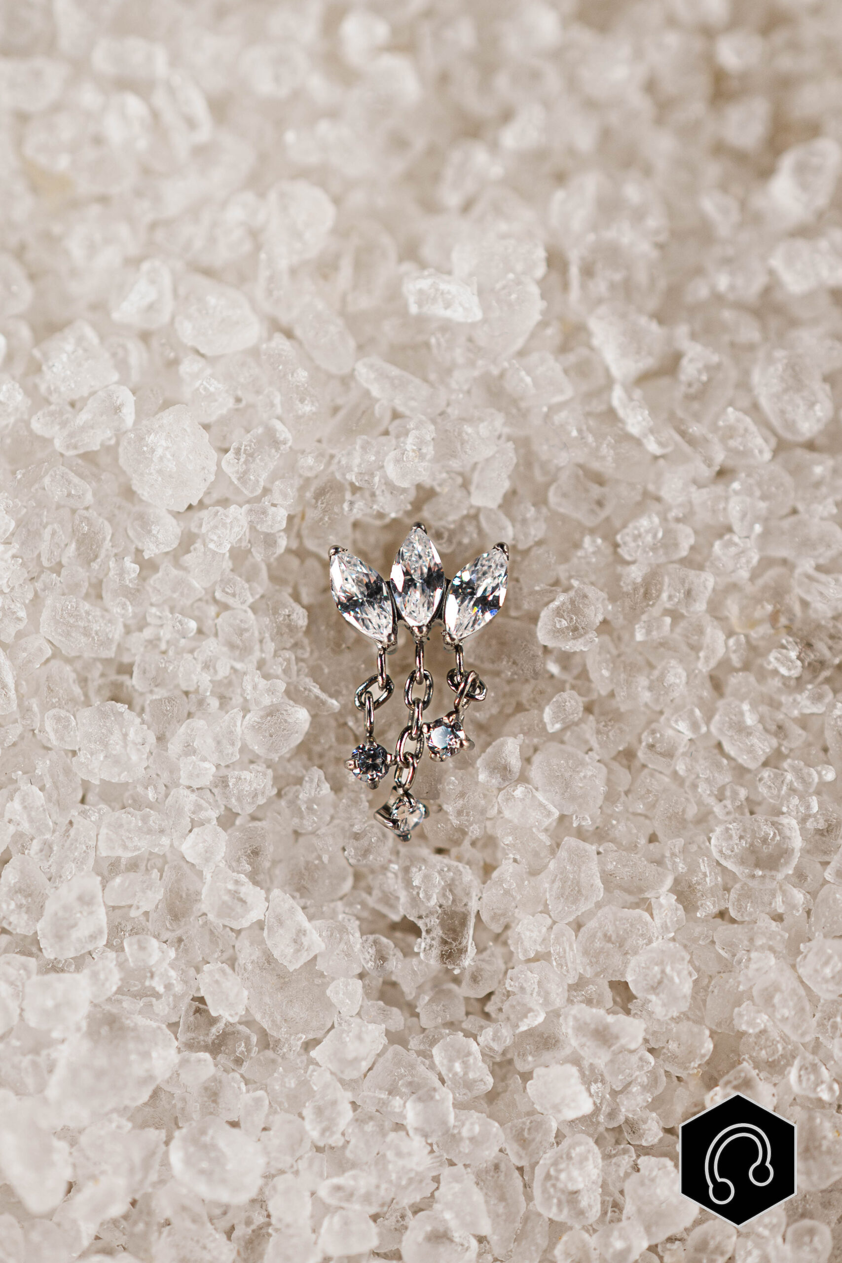 Labret Titane Argenté Lysia Drop