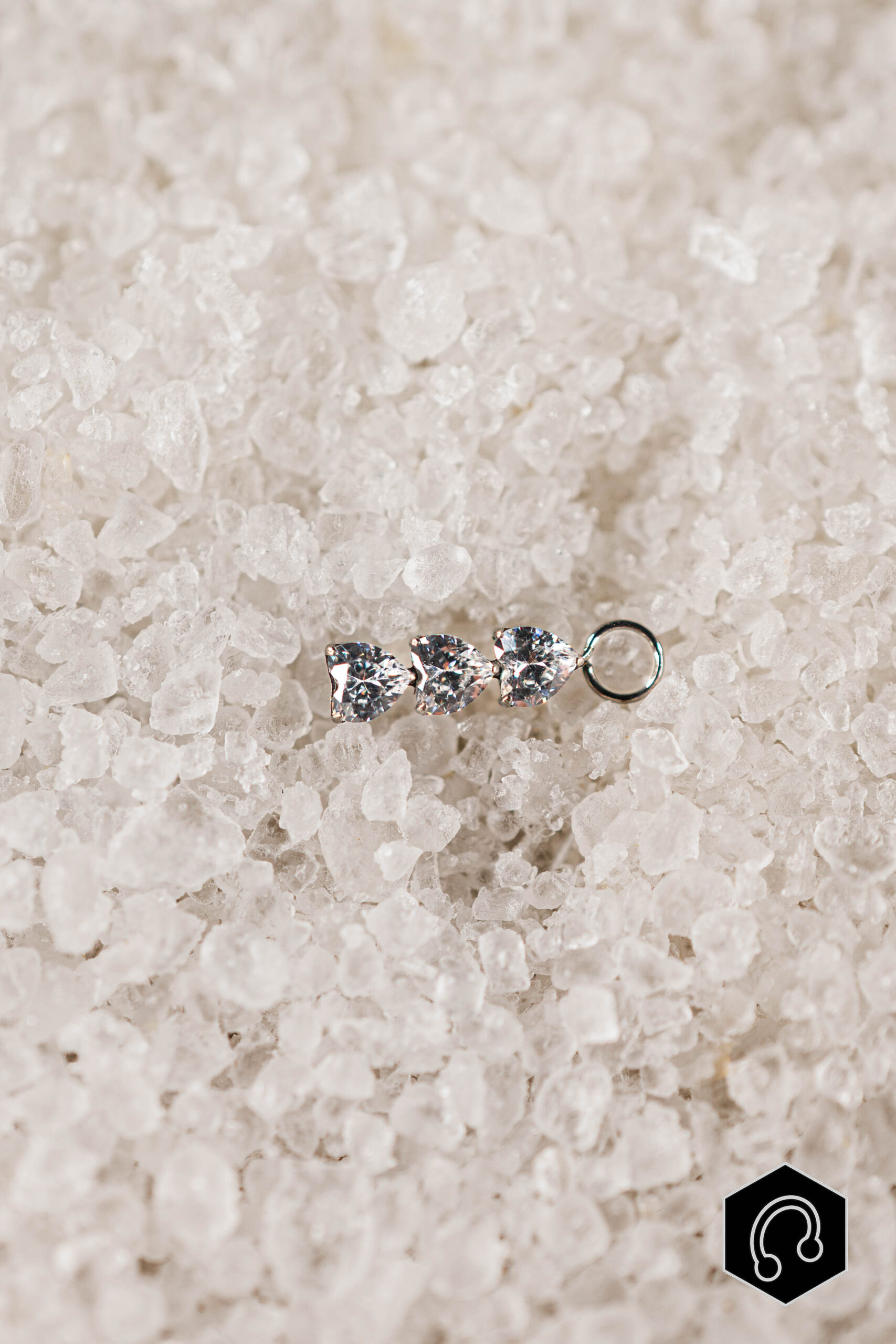 Charm Titane Argenté Tria Heart