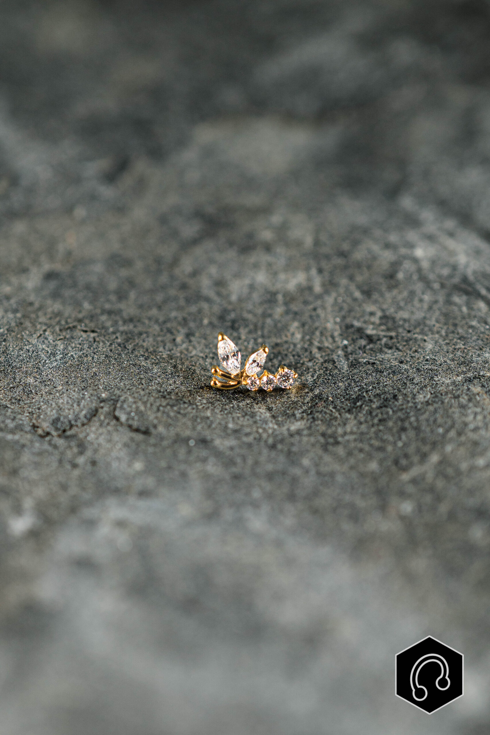 Labret Titane Doré Lyréa