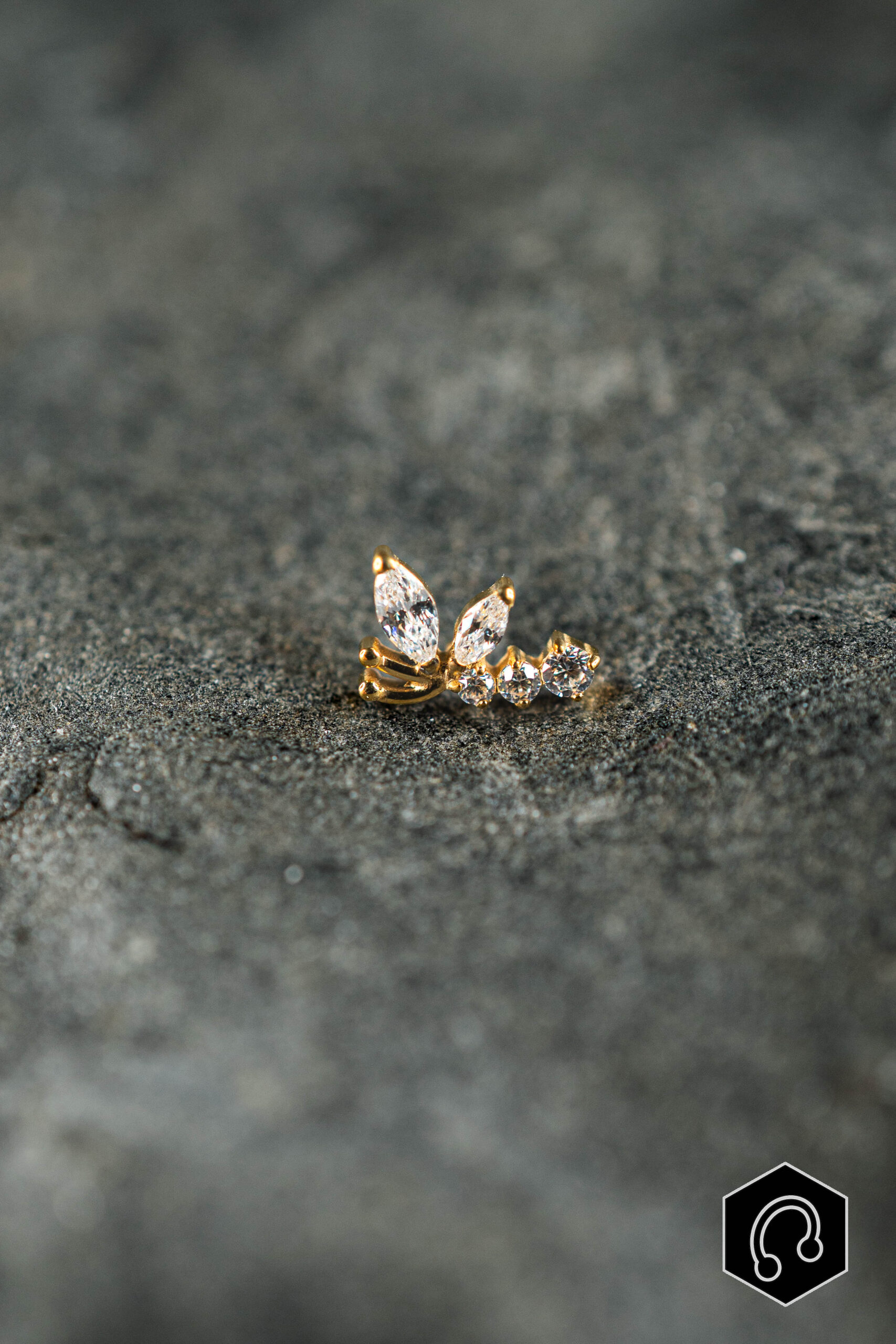 Labret Titane Doré Lyréa