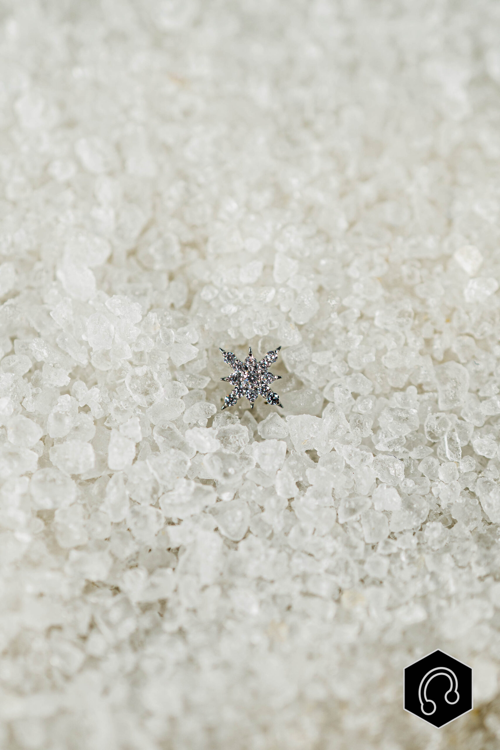 Labret Titane Argenté Sélis