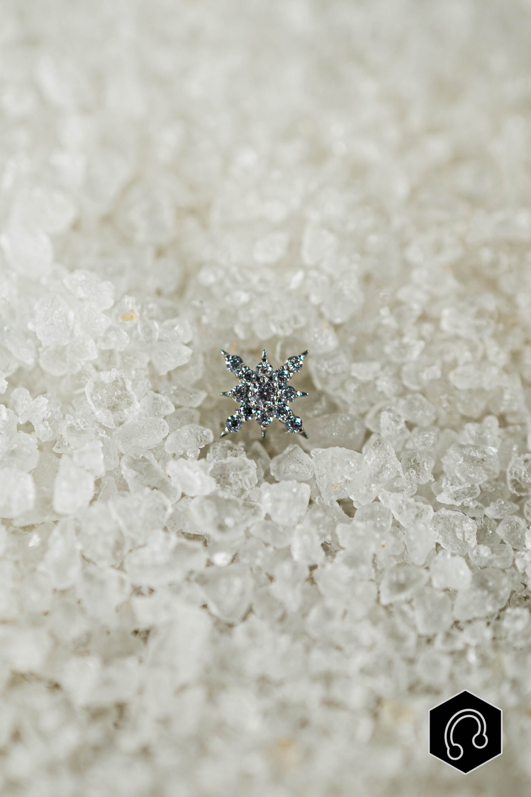 Labret Titane Argenté Sélis