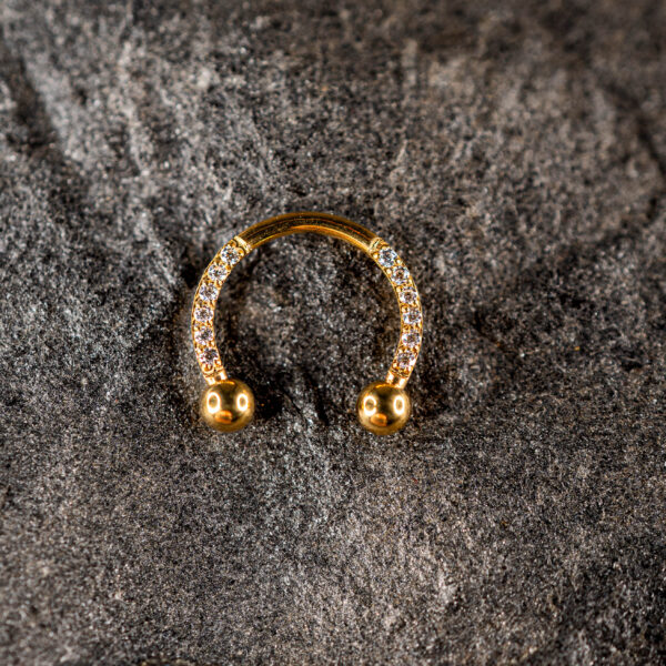 Fer à Cheval Titane doré Orbit Prime