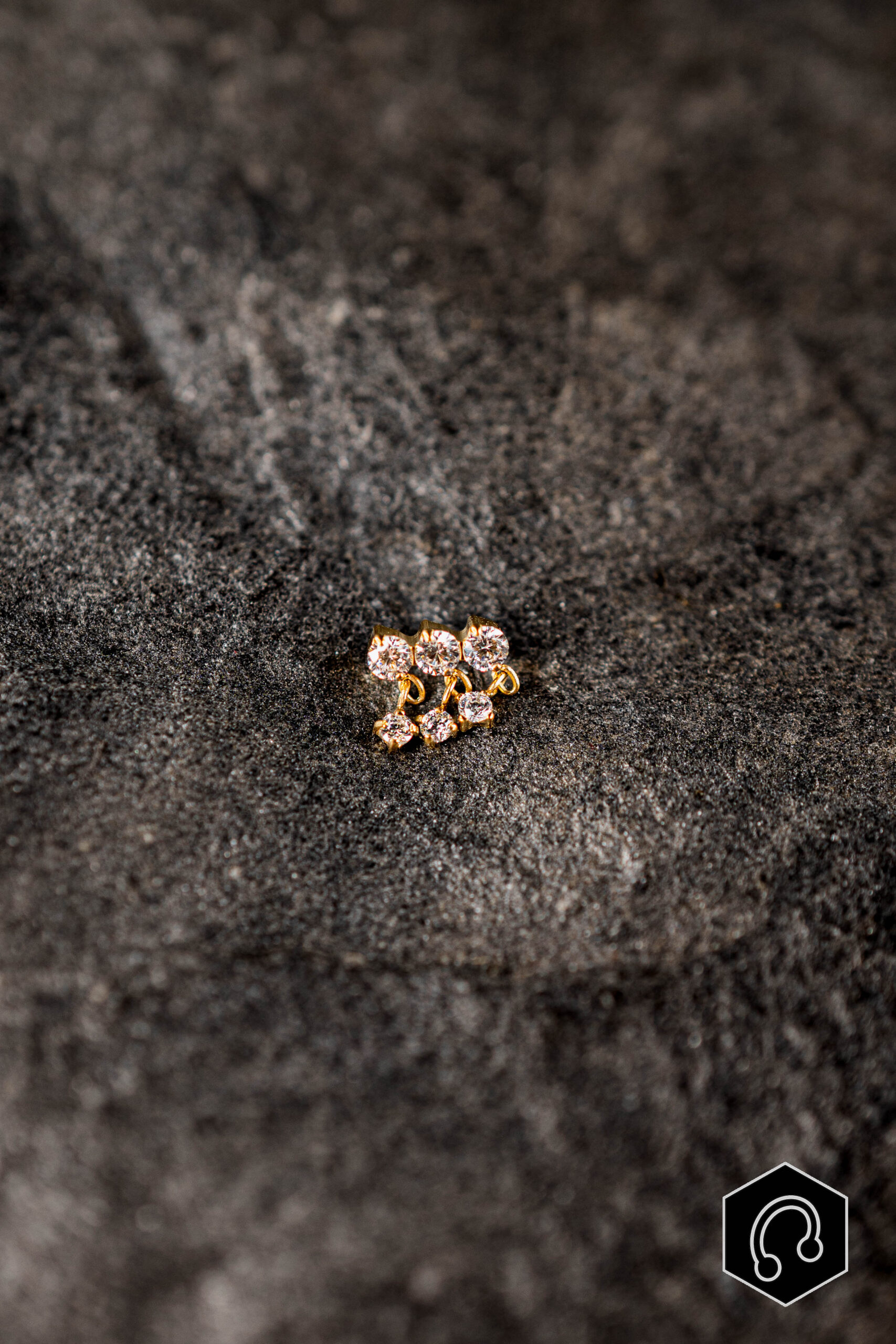 Labret Titane Doré Elarys Drop