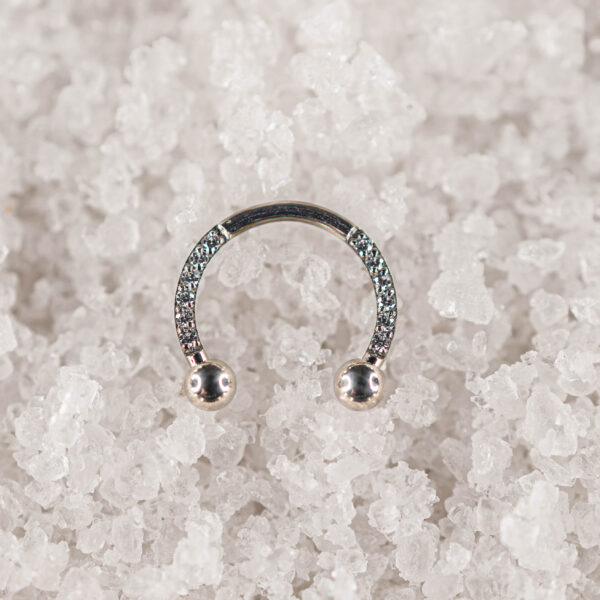 Fer à cheval titane argenté Orbit Prime