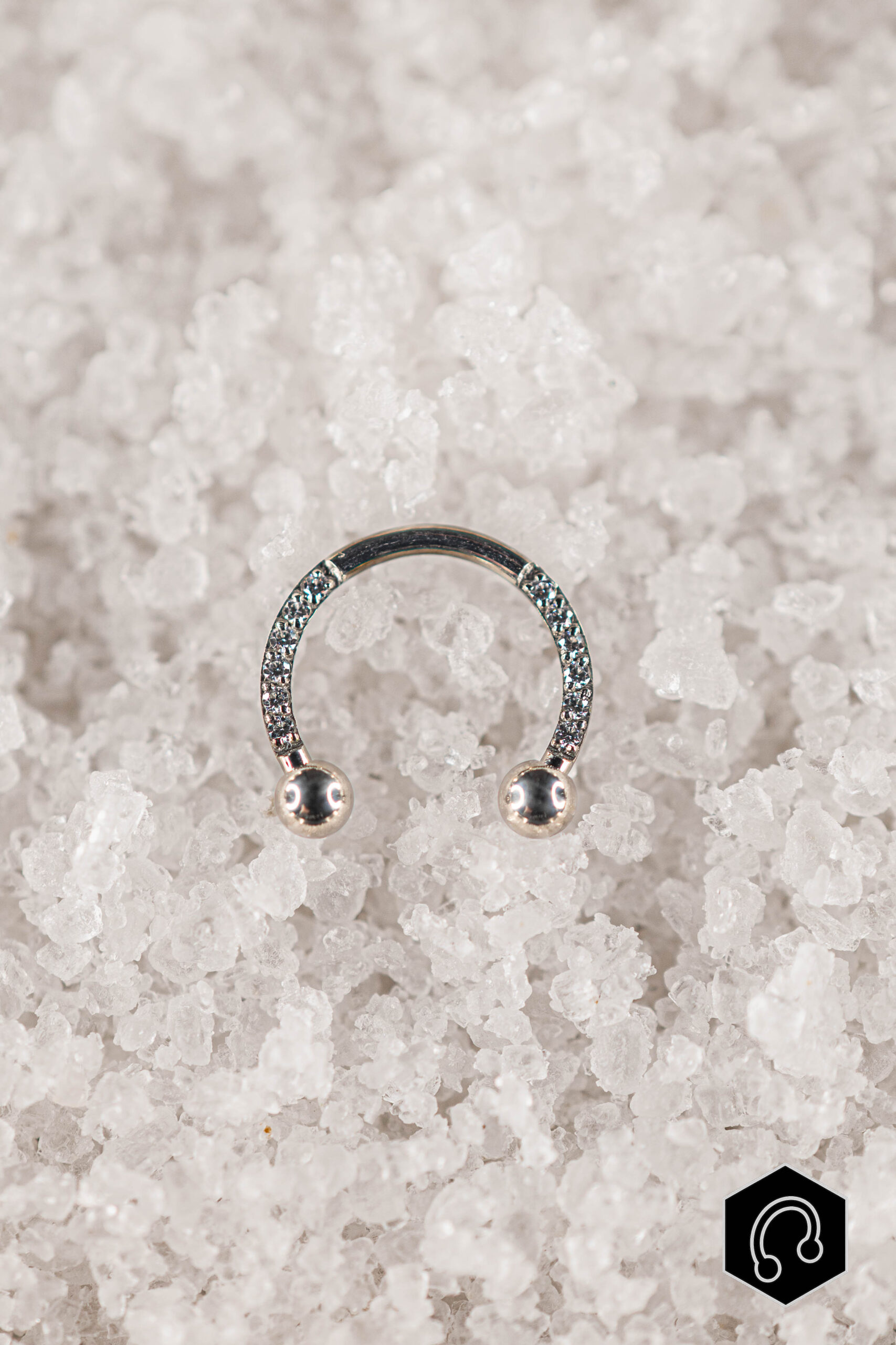 Fer à cheval titane argenté Orbit Prime