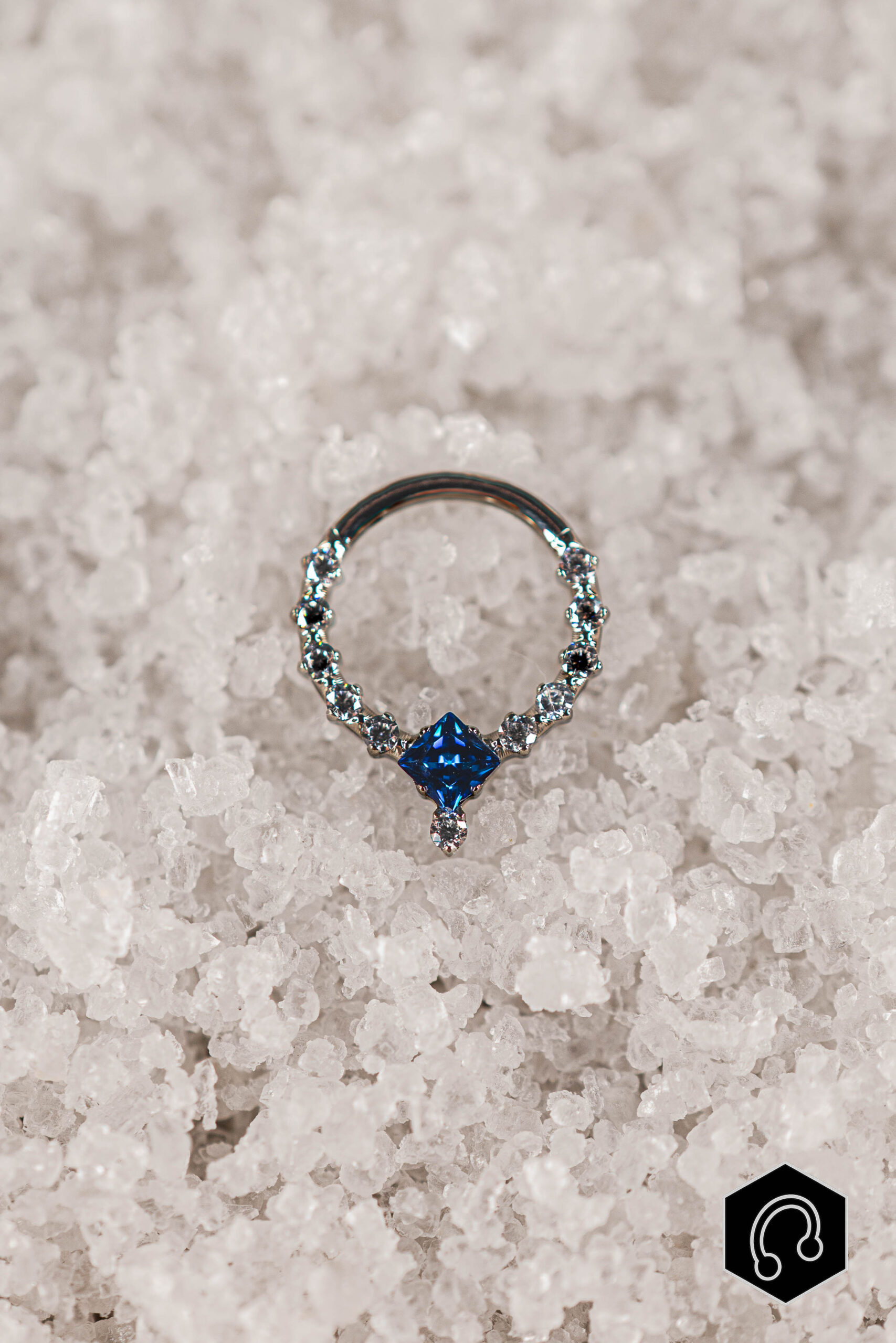 Anneau Titane Argenté Azurelia Crown