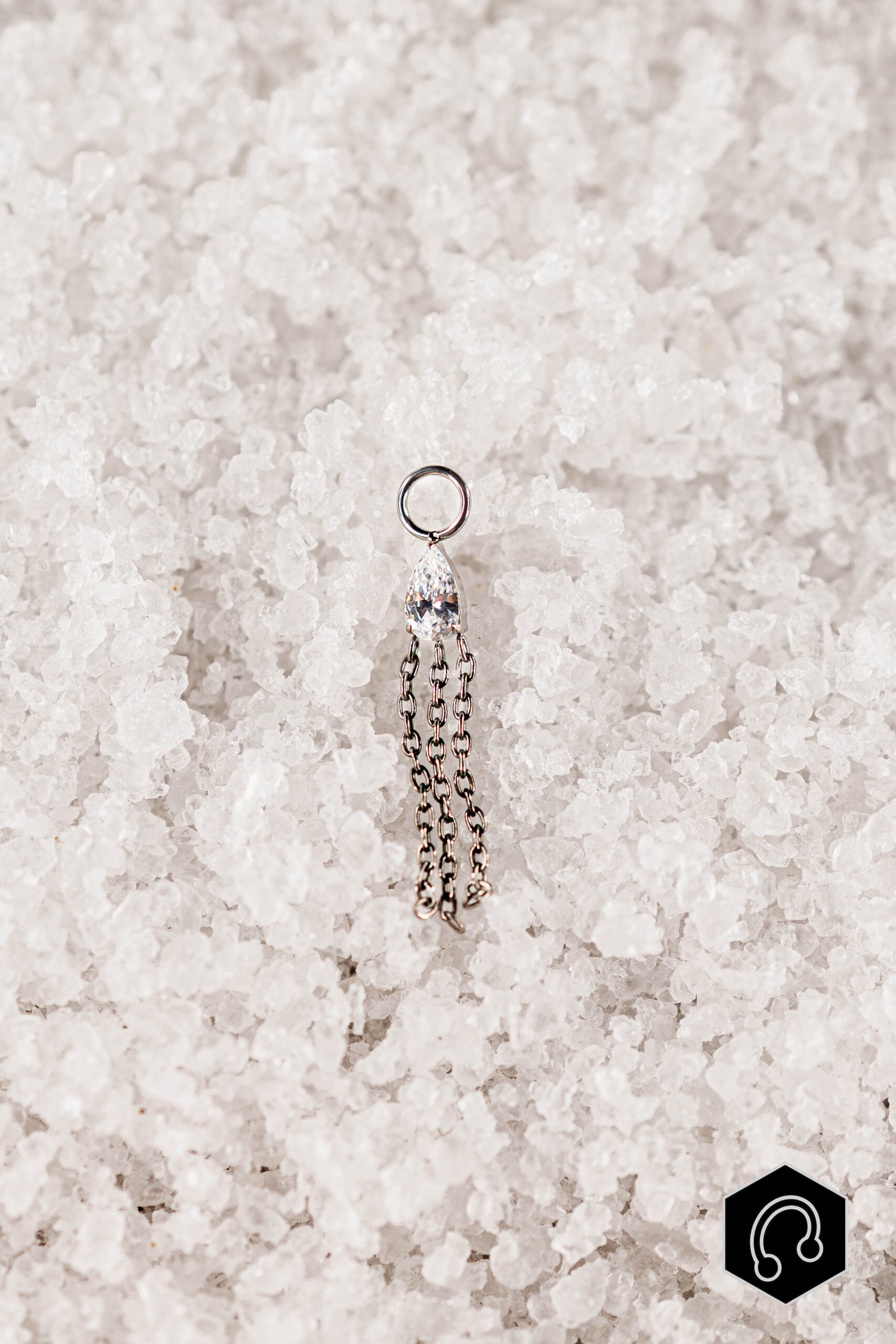 charm titane argenté Lyris Drop