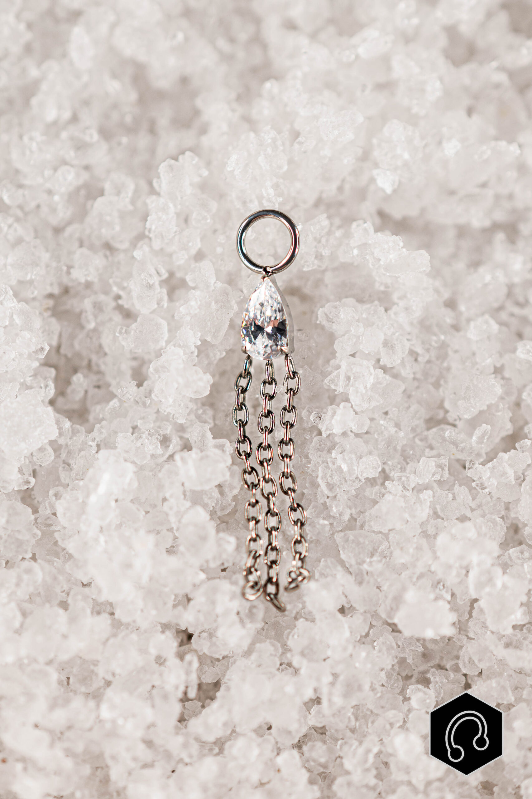 charm titane argenté Lyris Drop