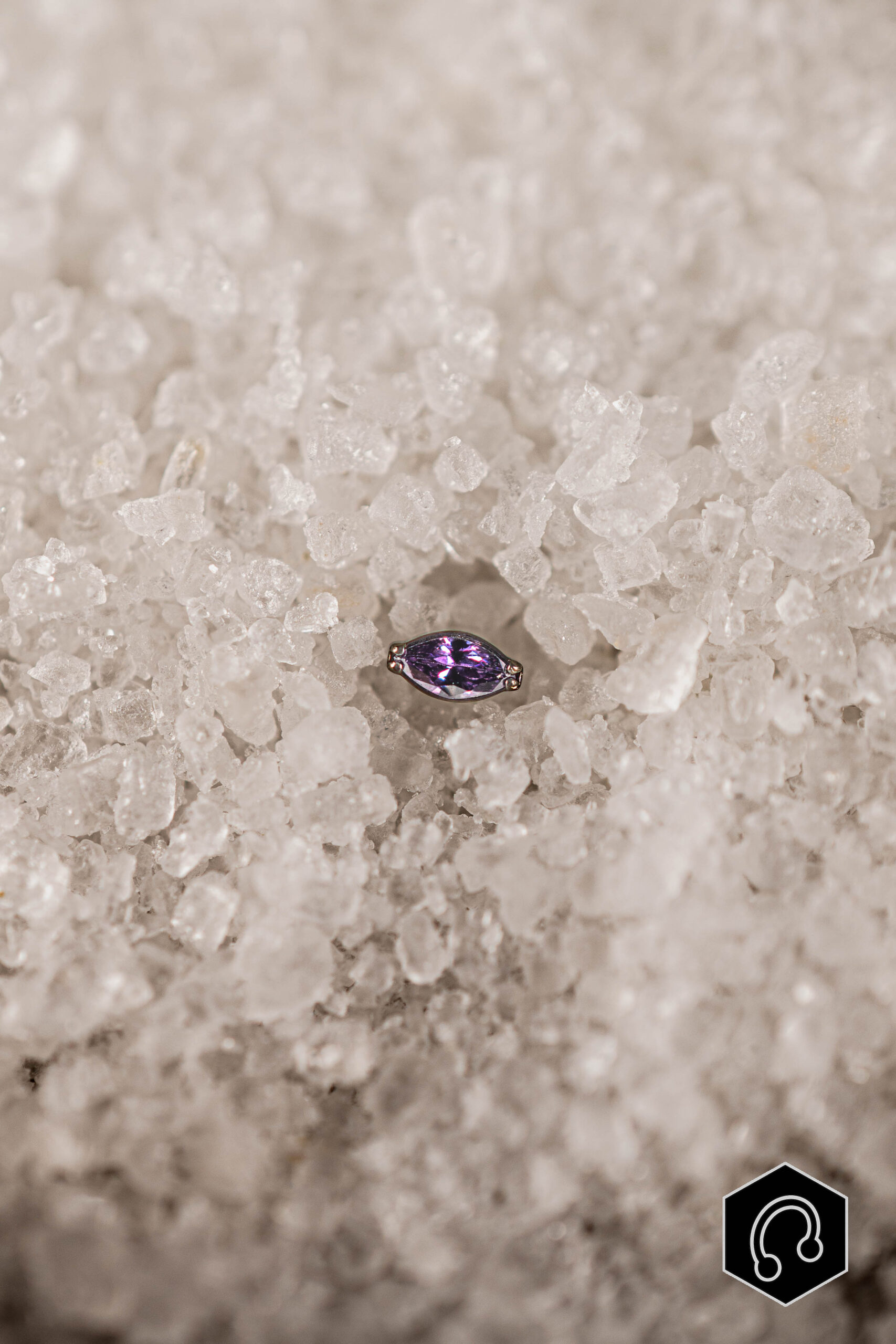 Labret Titane Violet Whisper