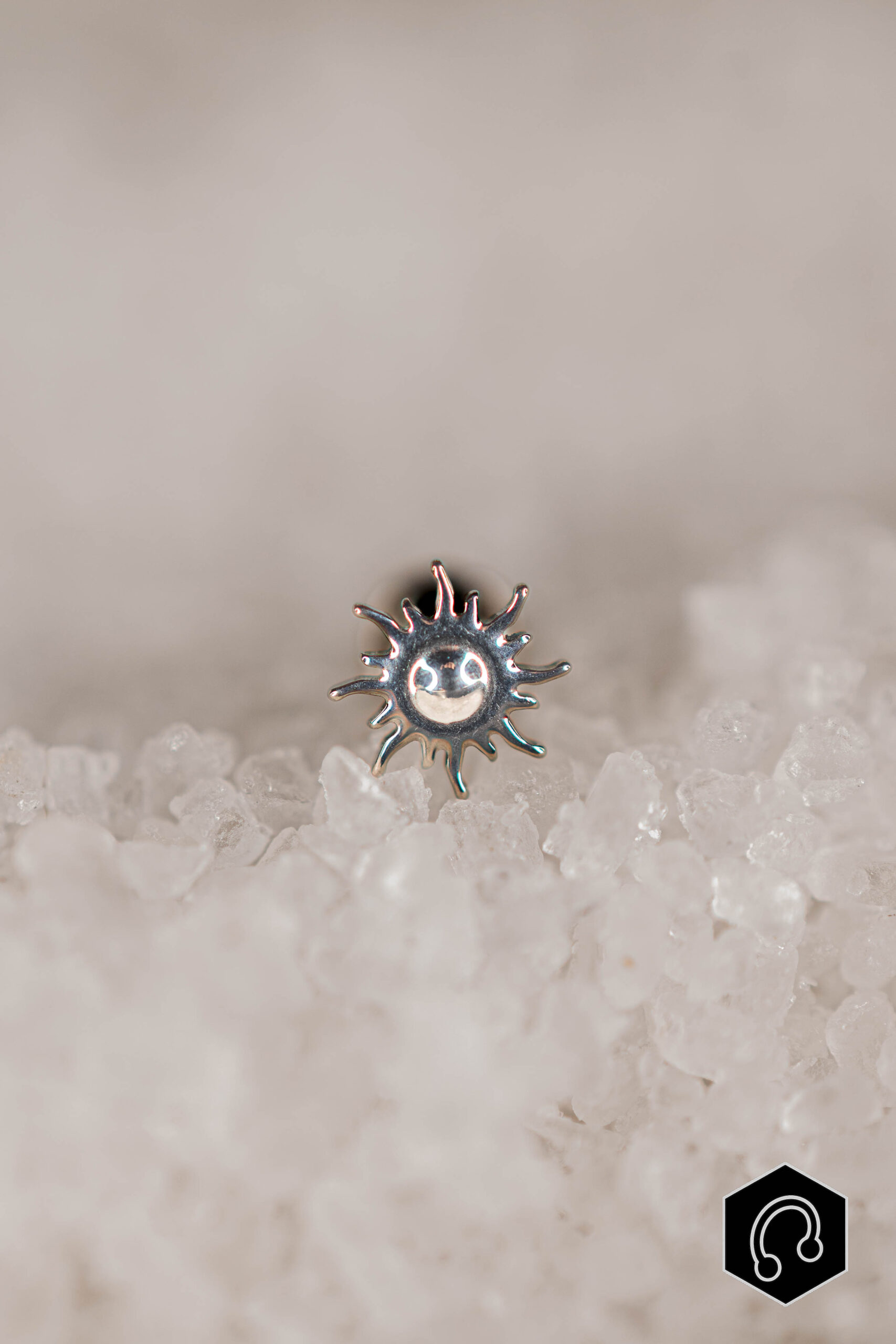 Labret Titane Argenté Solys