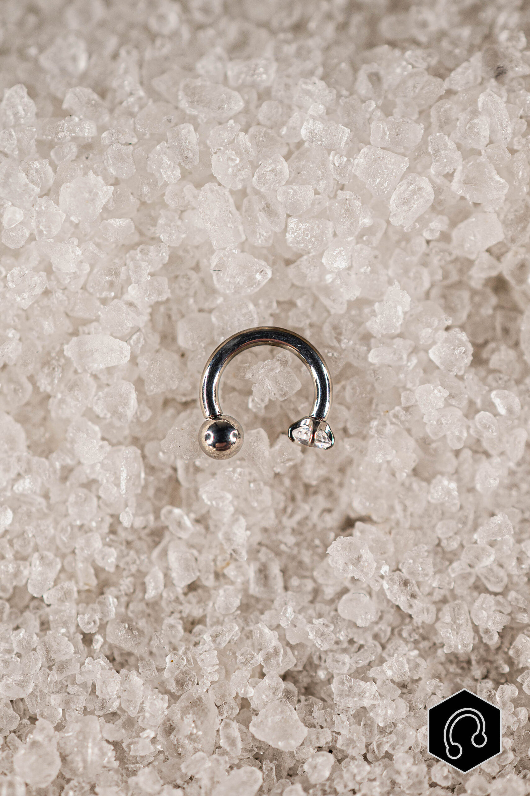 Fer à Cheval Titane Argenté Elenya Mix