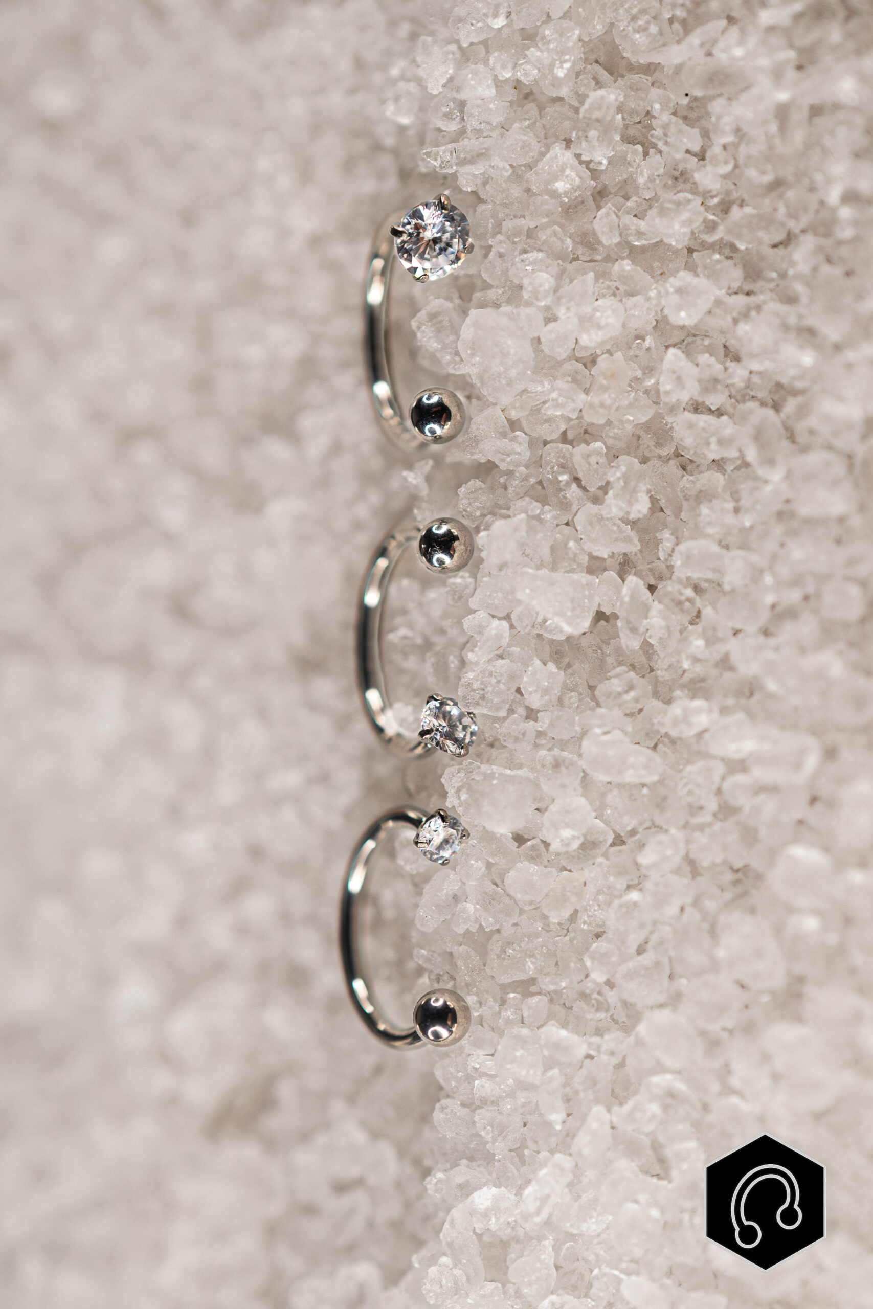 Fer à Cheval Titane Argenté Elenya Mix