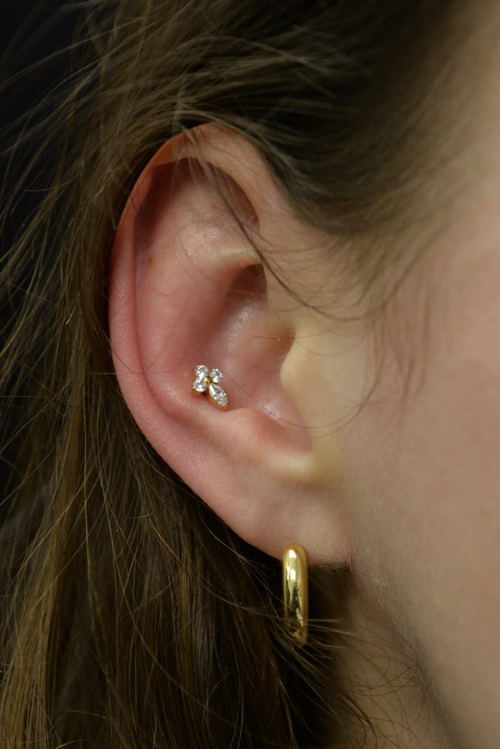 Labret Titane Doré Velora