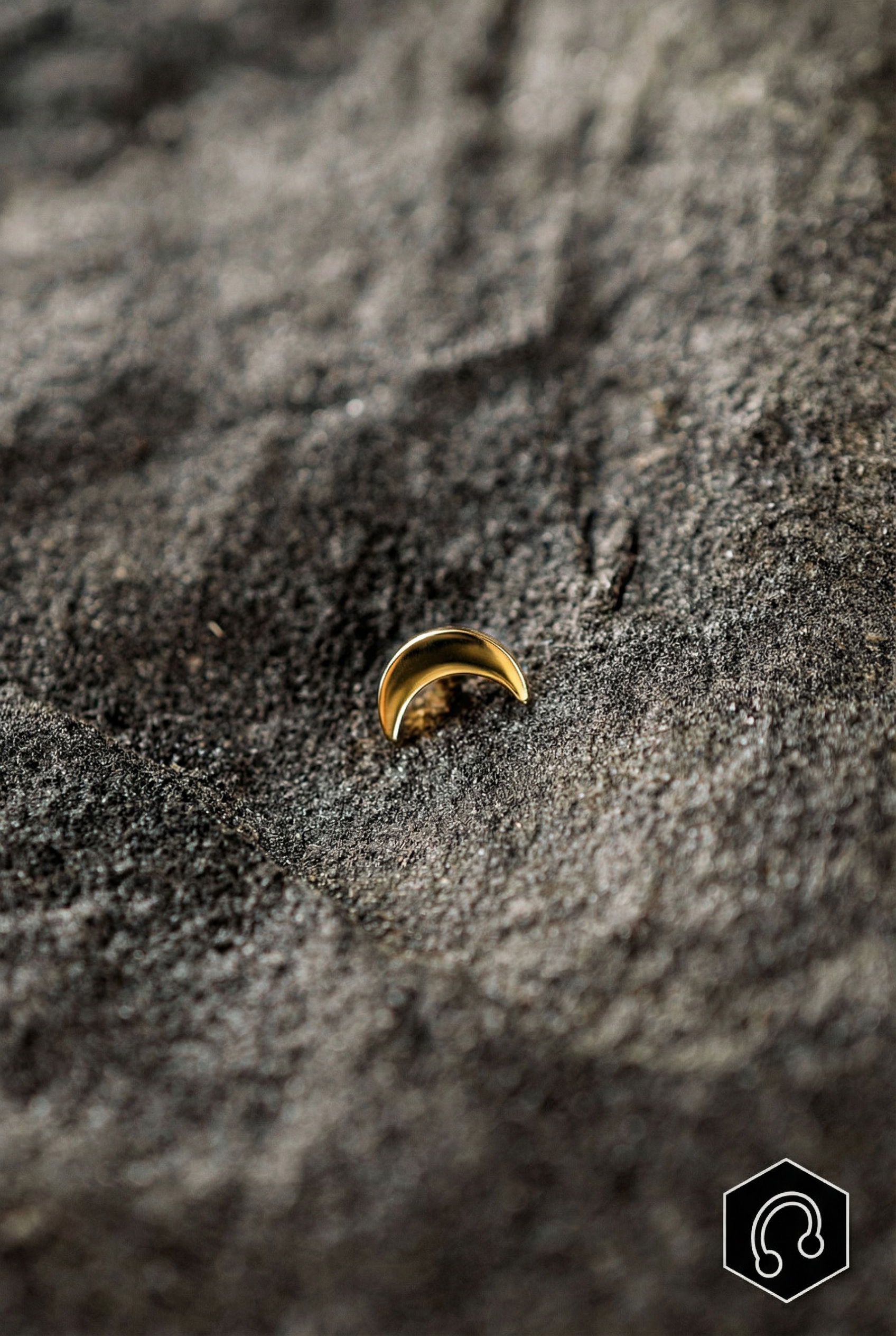 Labret Titane Doré Hypnotic Moon