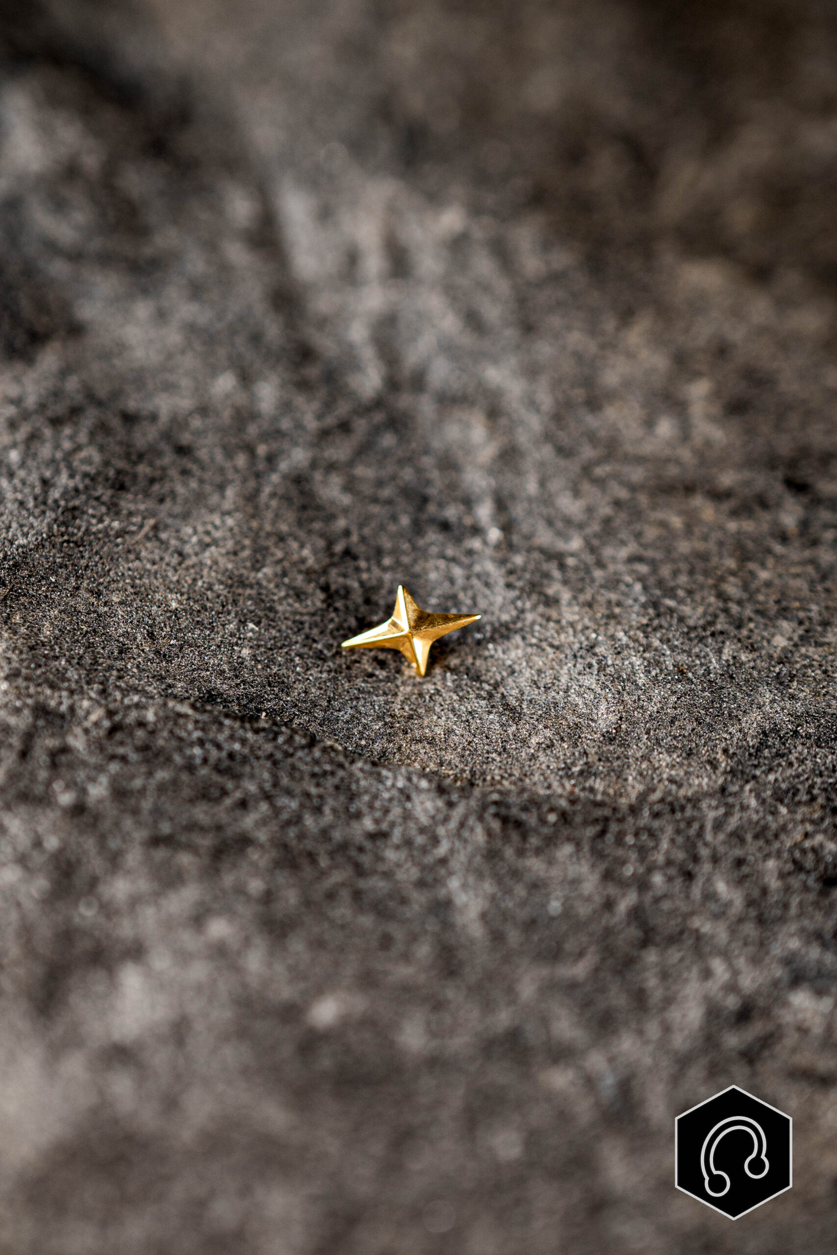 Labret titane doré Vertex