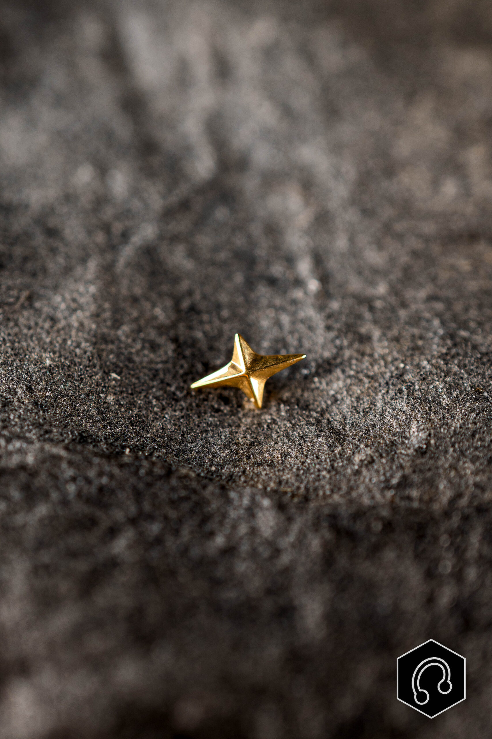 Labret titane doré Vertex