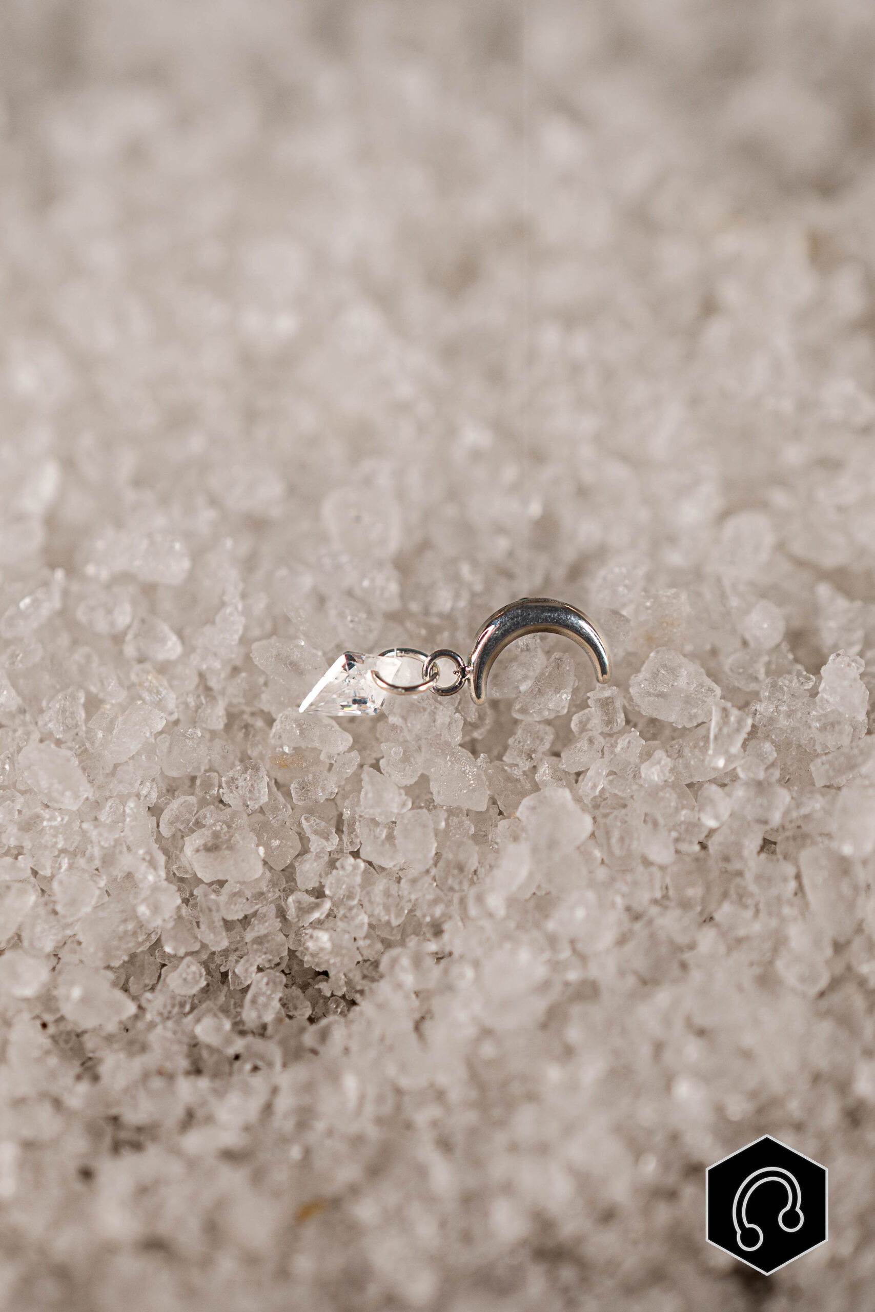 Labret Titane Argenté Celestian