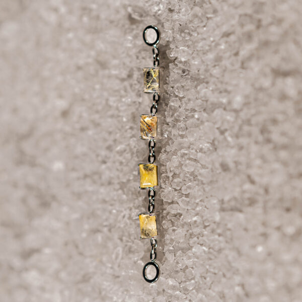 Chaine Pierres Naturelles Quartz Rutile