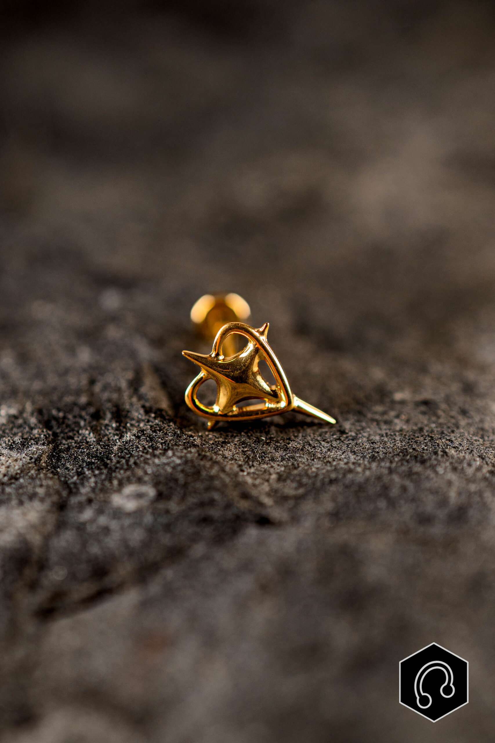 Labret titane doré Arixa