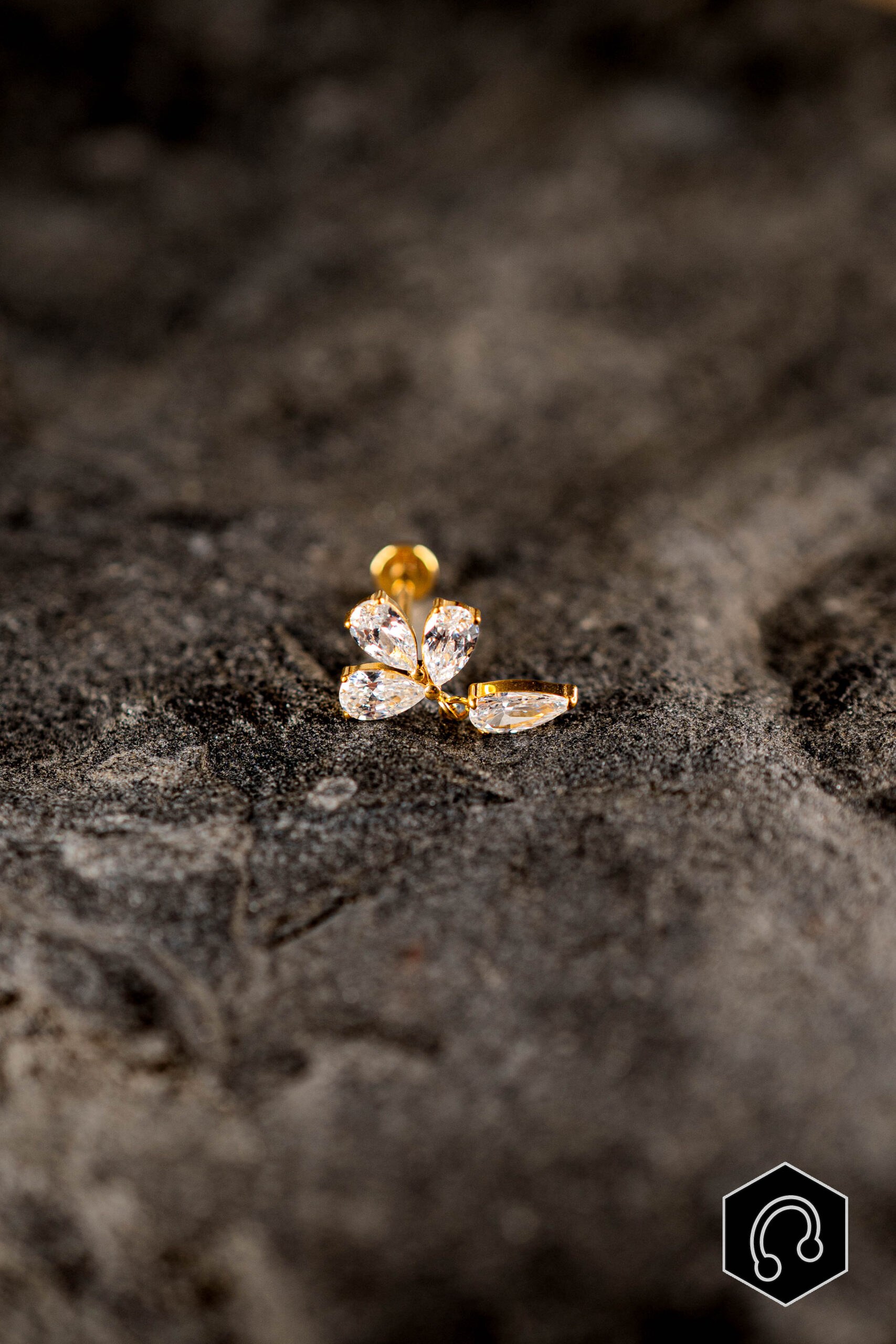 Labret Titane Doré Lyséa Drop