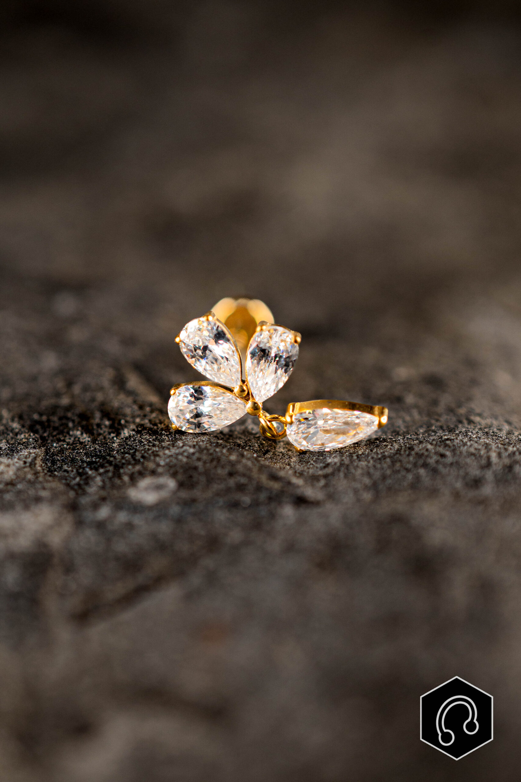 Labret Titane Doré Lyséa Drop