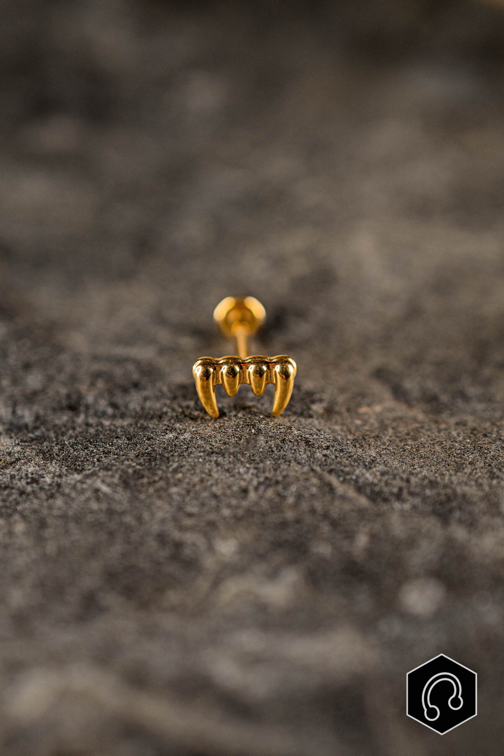 Labret Titane Doré Venom Mini