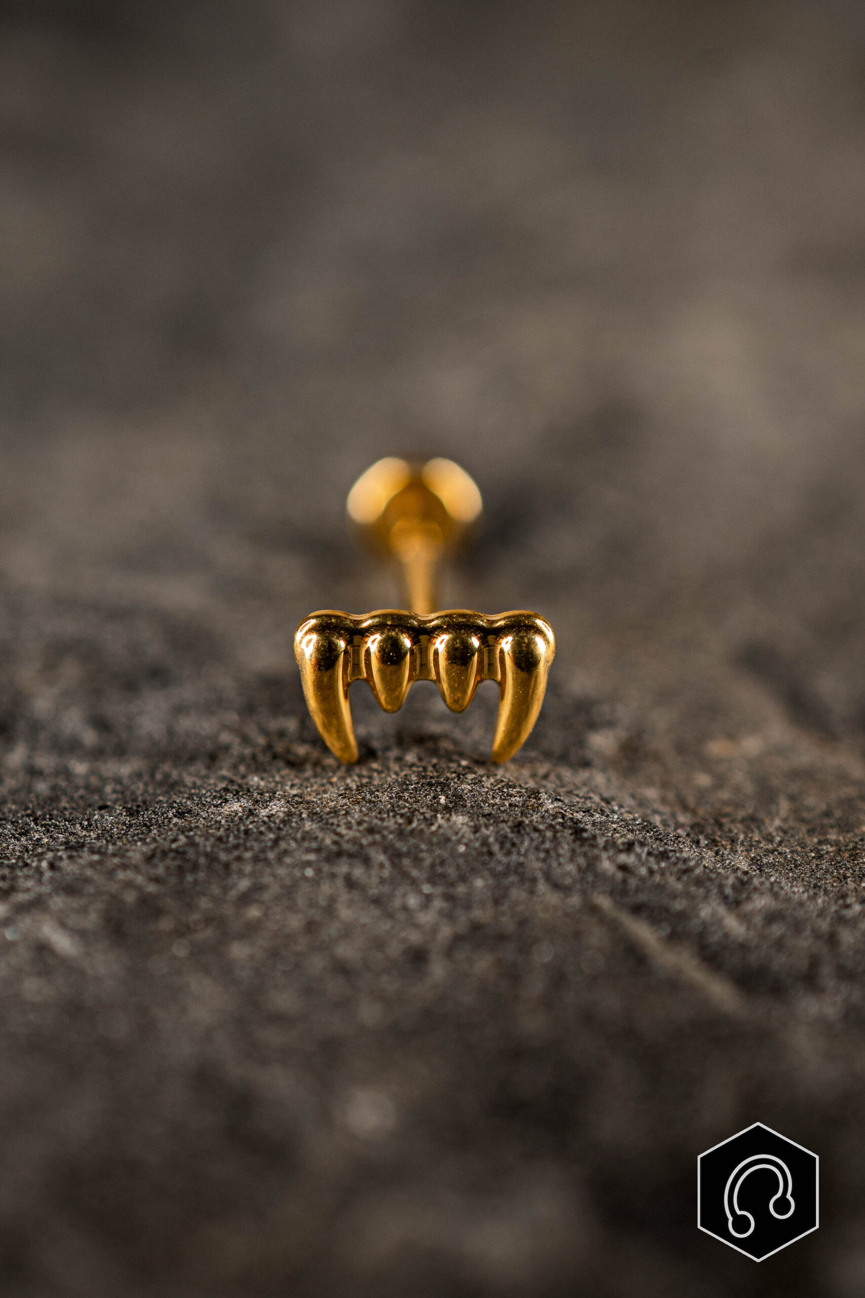 Labret Titane Doré Venom Mini