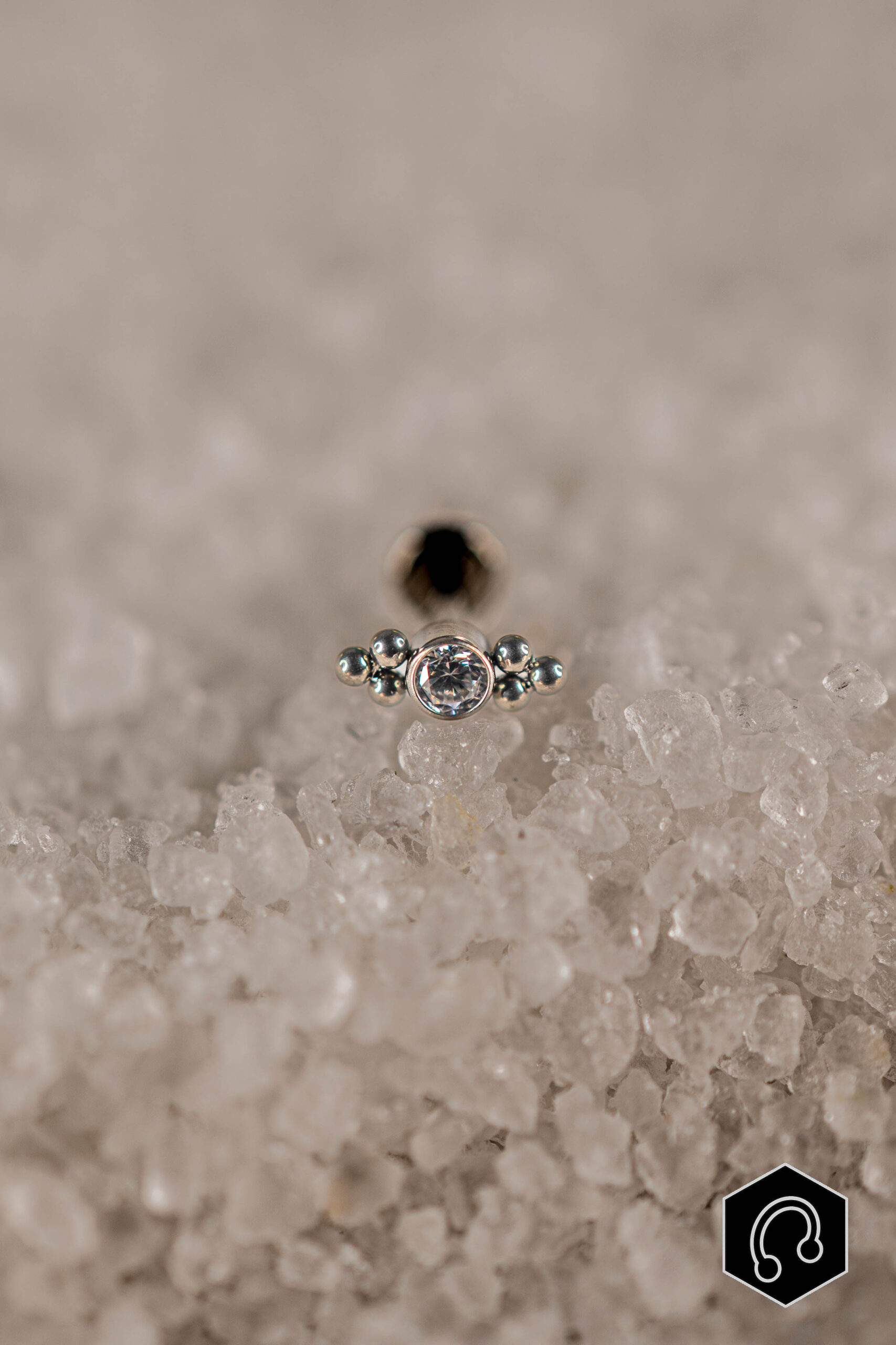 Labret Titane Argenté Celora Mini