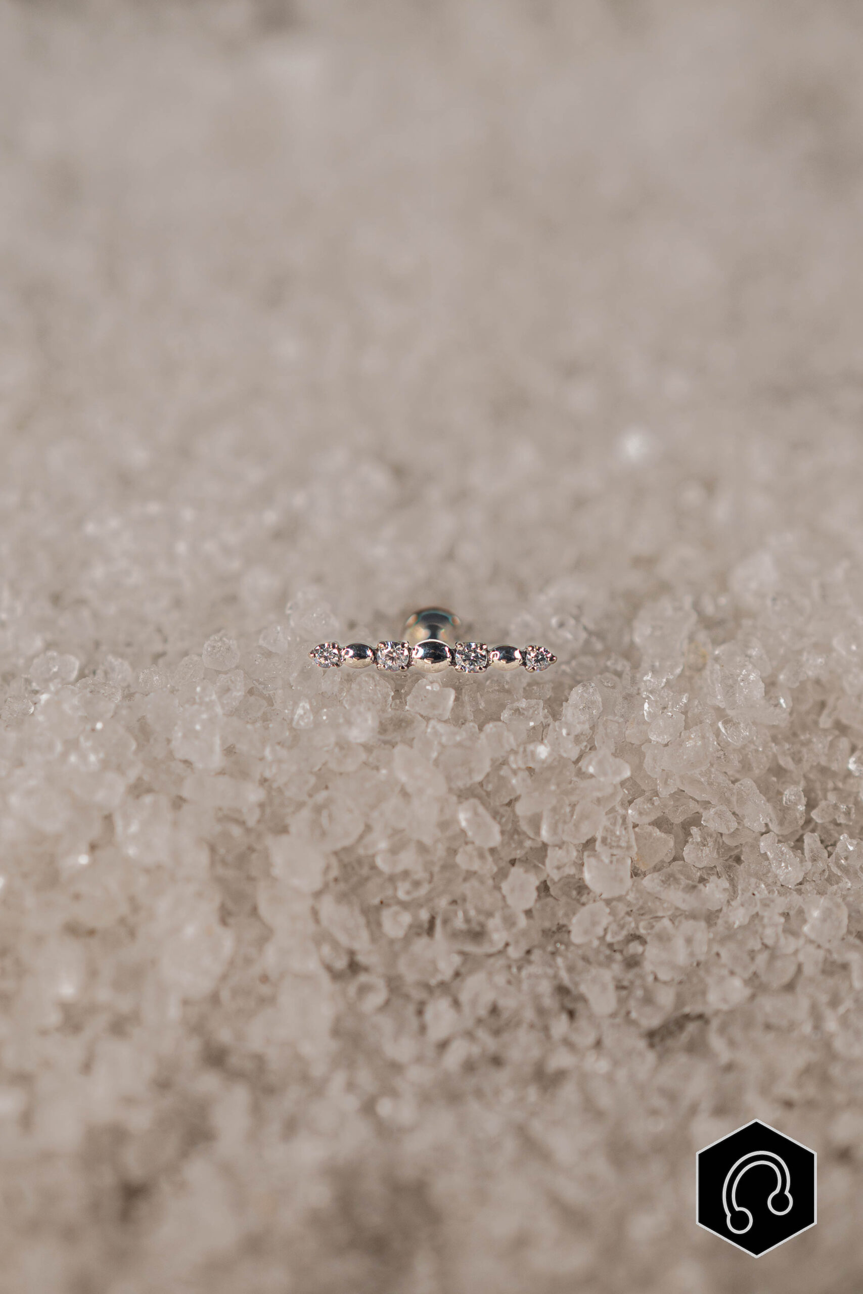 Labret Titane Argenté Linea Spark