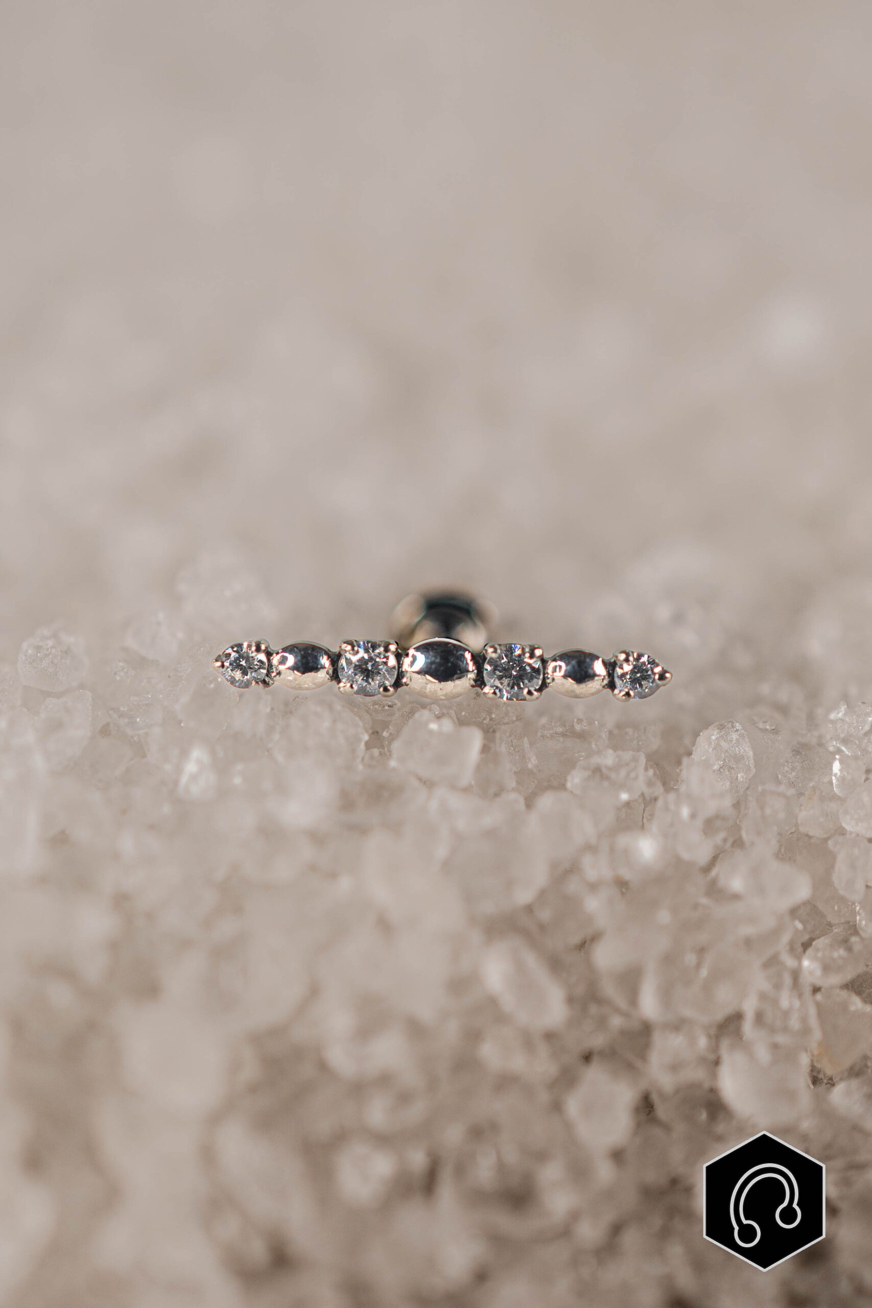 Labret Titane Argenté Linea Spark