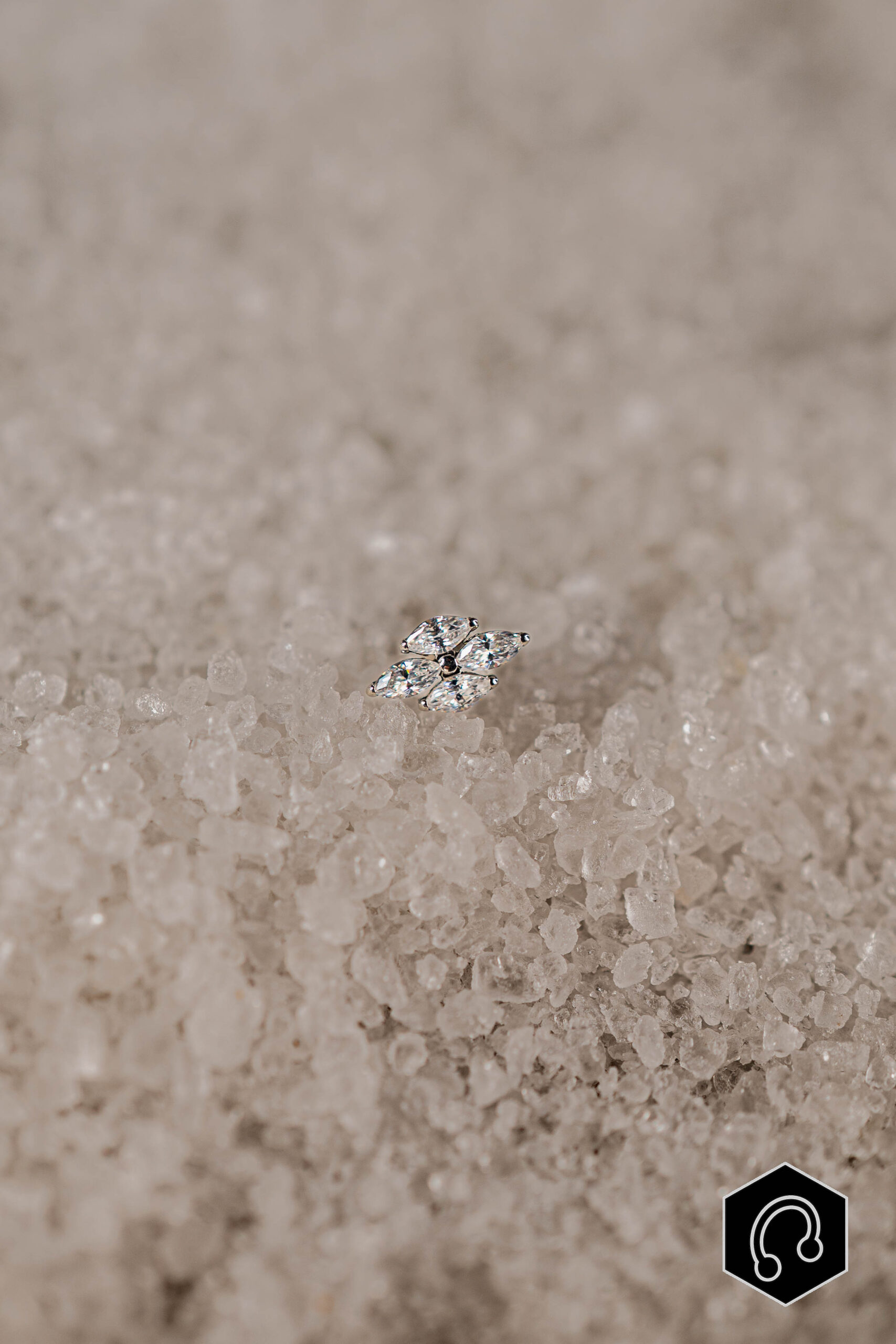 Labret Titane Argenté Marélia