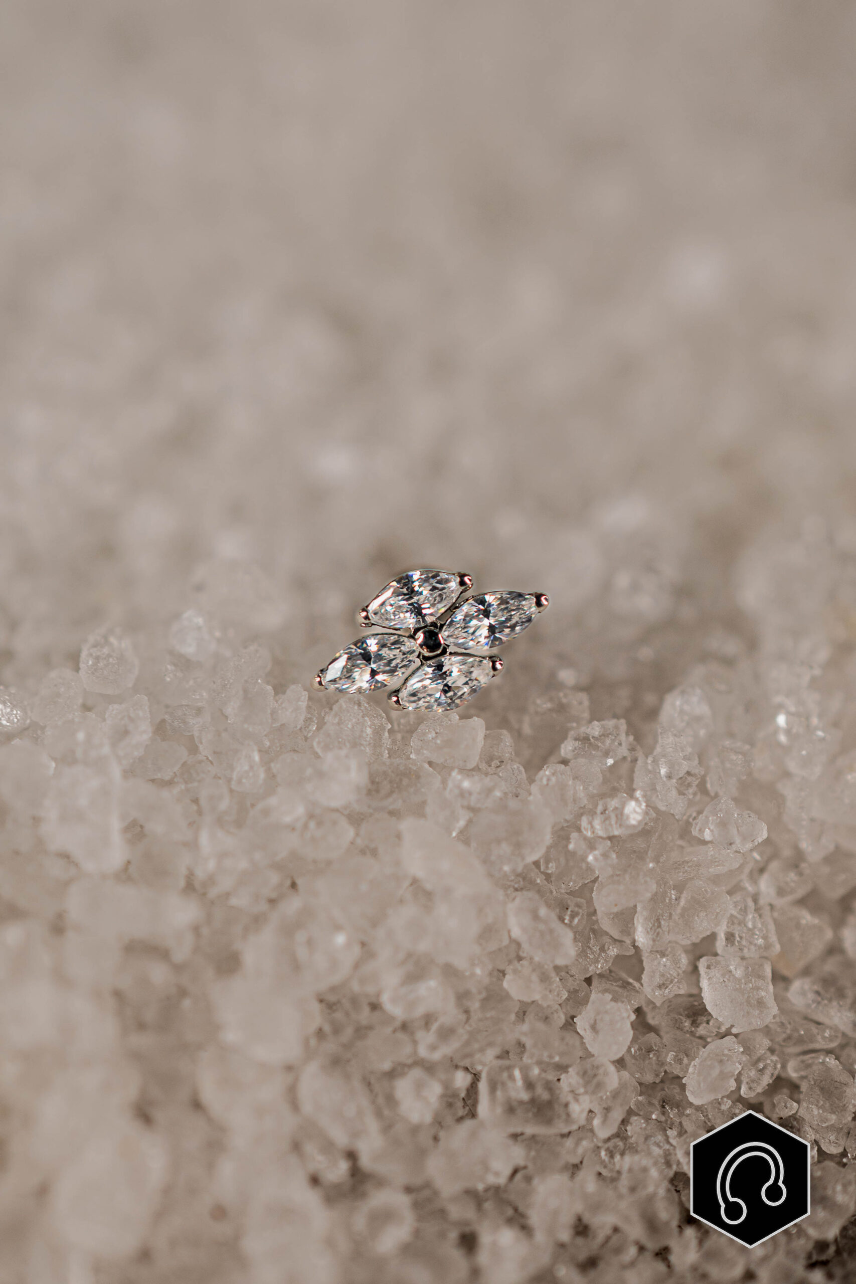 Labret Titane Argenté Marélia